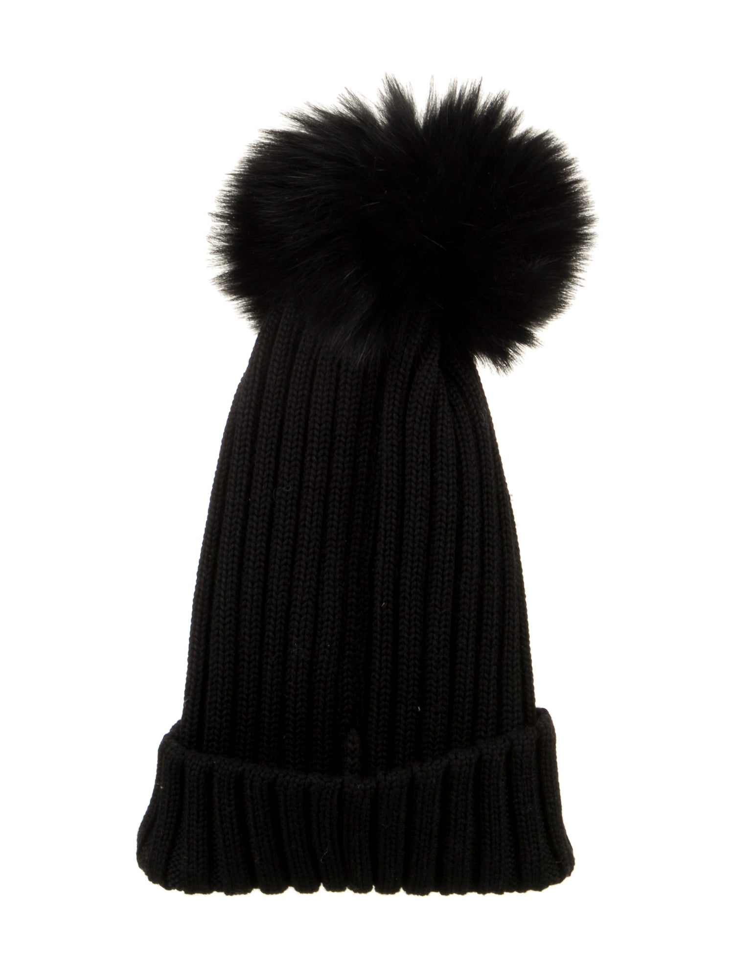 Moncler Fur Trim Knitted Beanie
