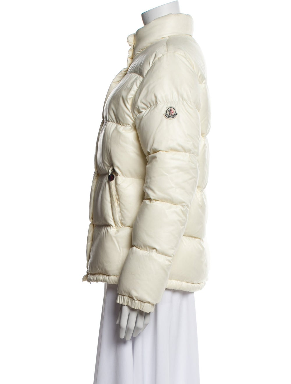 Moncler Nylon Down Jacket Neutrals Embroidered Ac… - image 2
