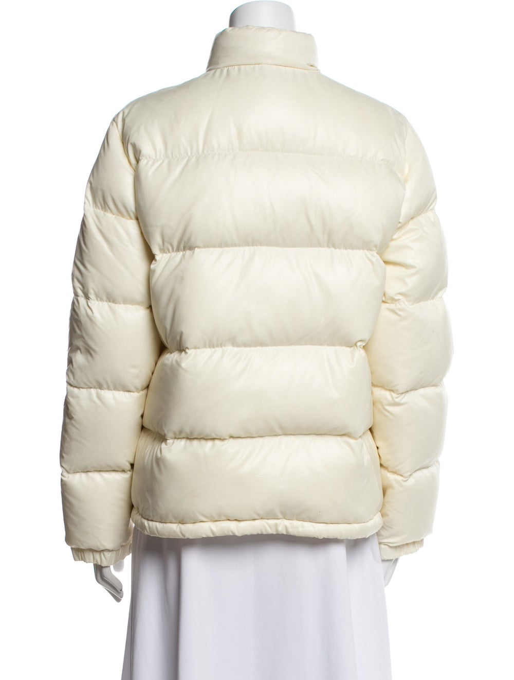 Moncler Nylon Down Jacket Neutrals Embroidered Ac… - image 3