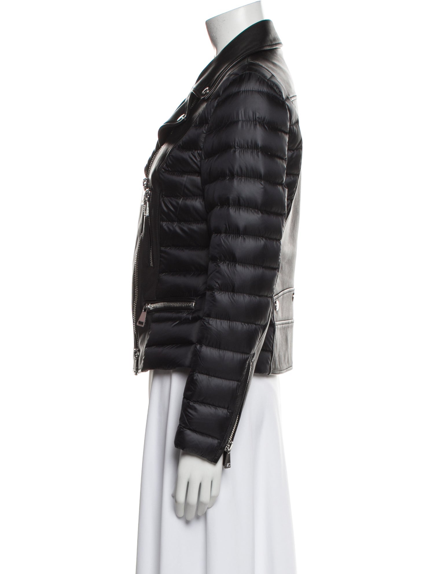 Moncler Leather Biker Jacket