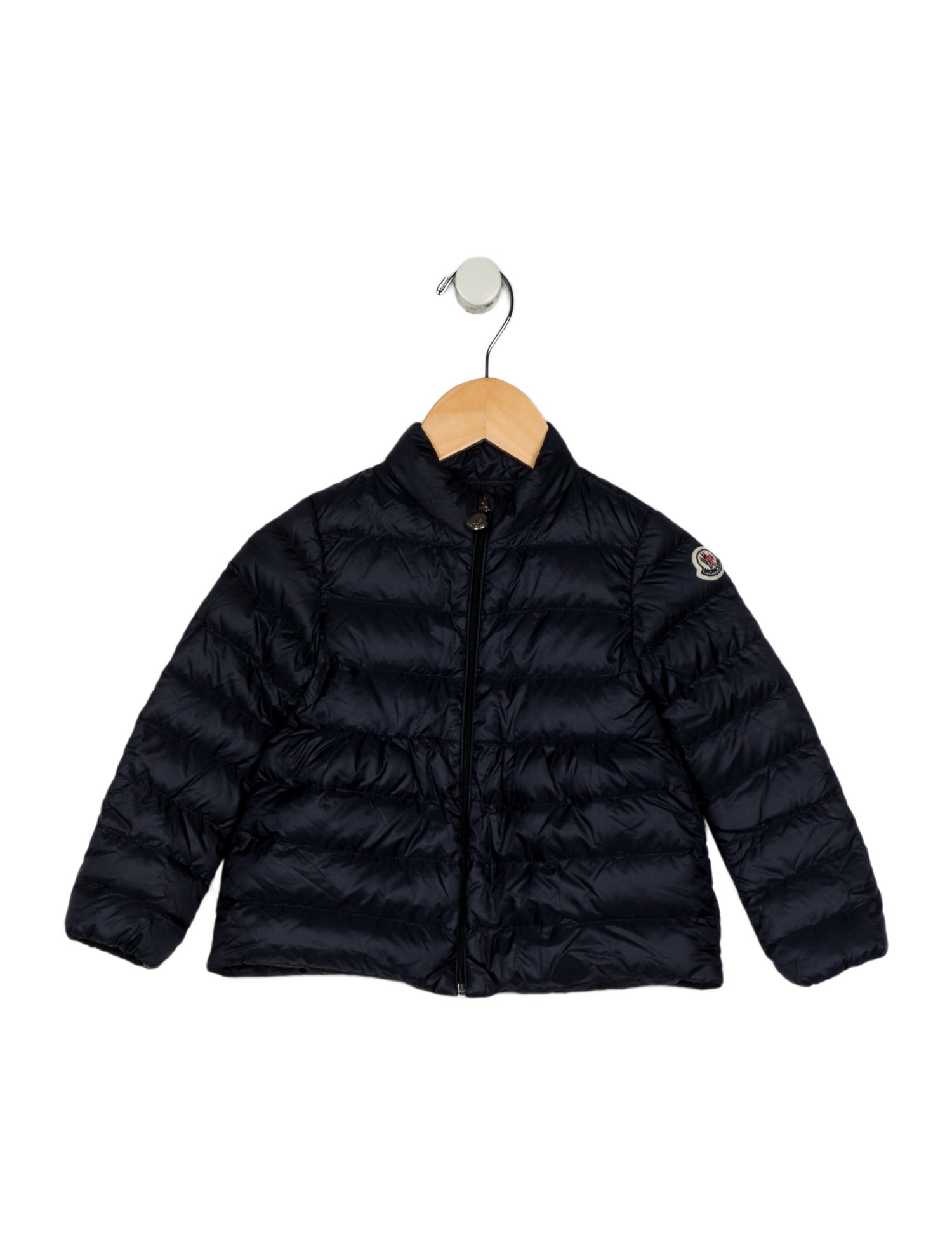 Moncler toddler girls' blue jacket