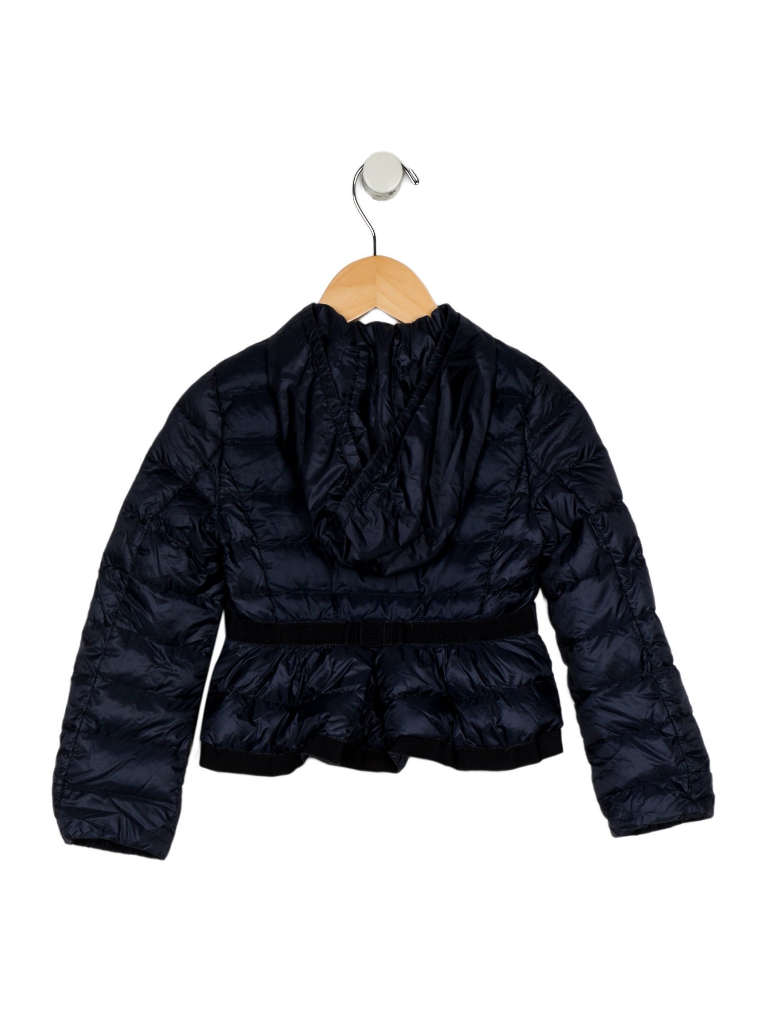 Moncler toddler girls' blue jacket