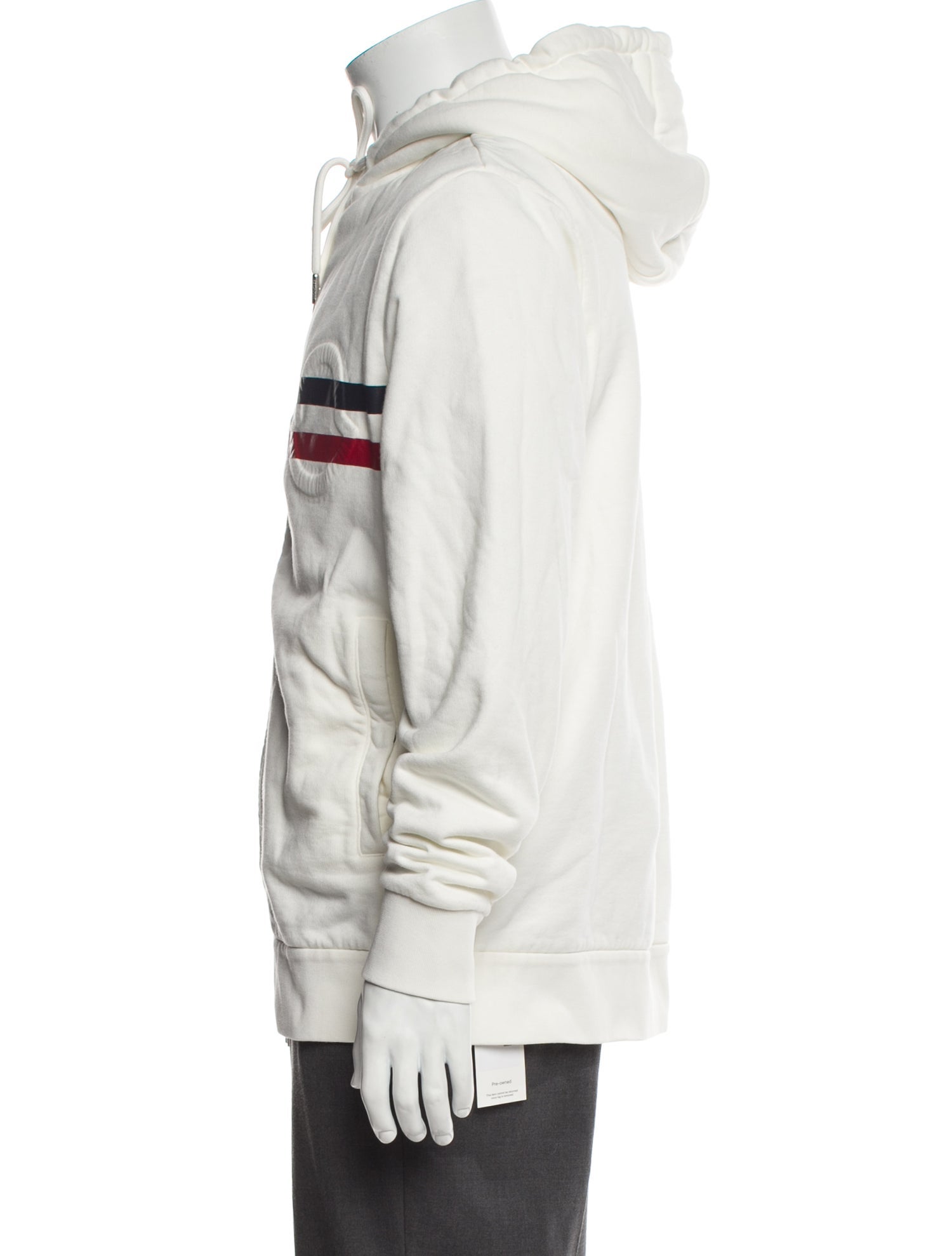 Moncler Striped Mock Neck Hoodie