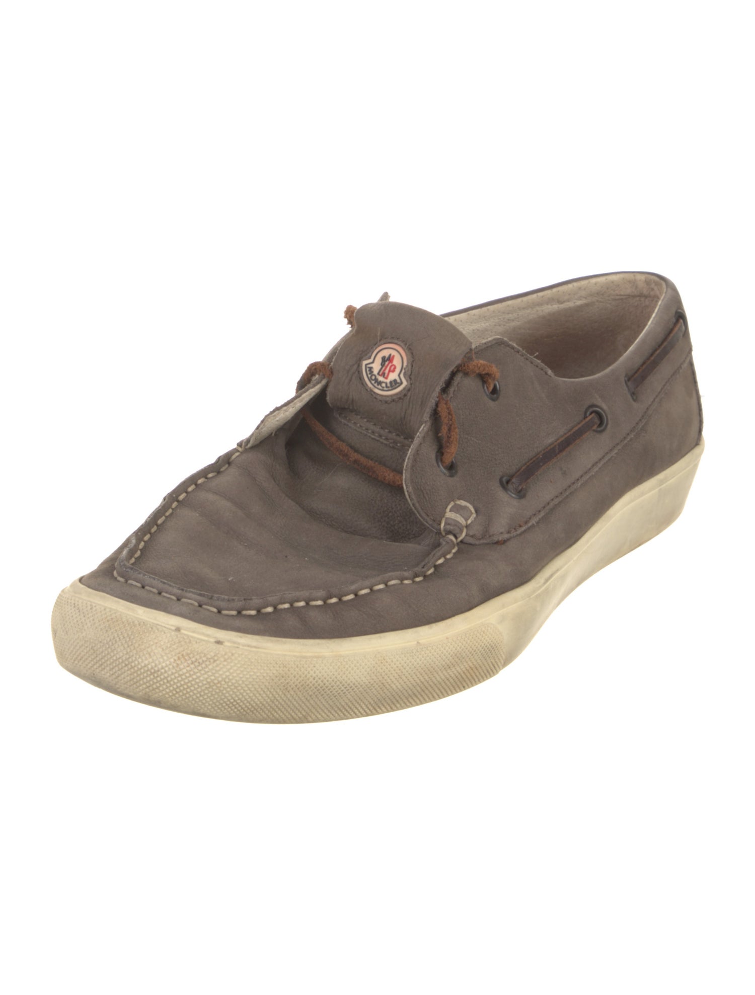 Moncler Leather Boat Shoes