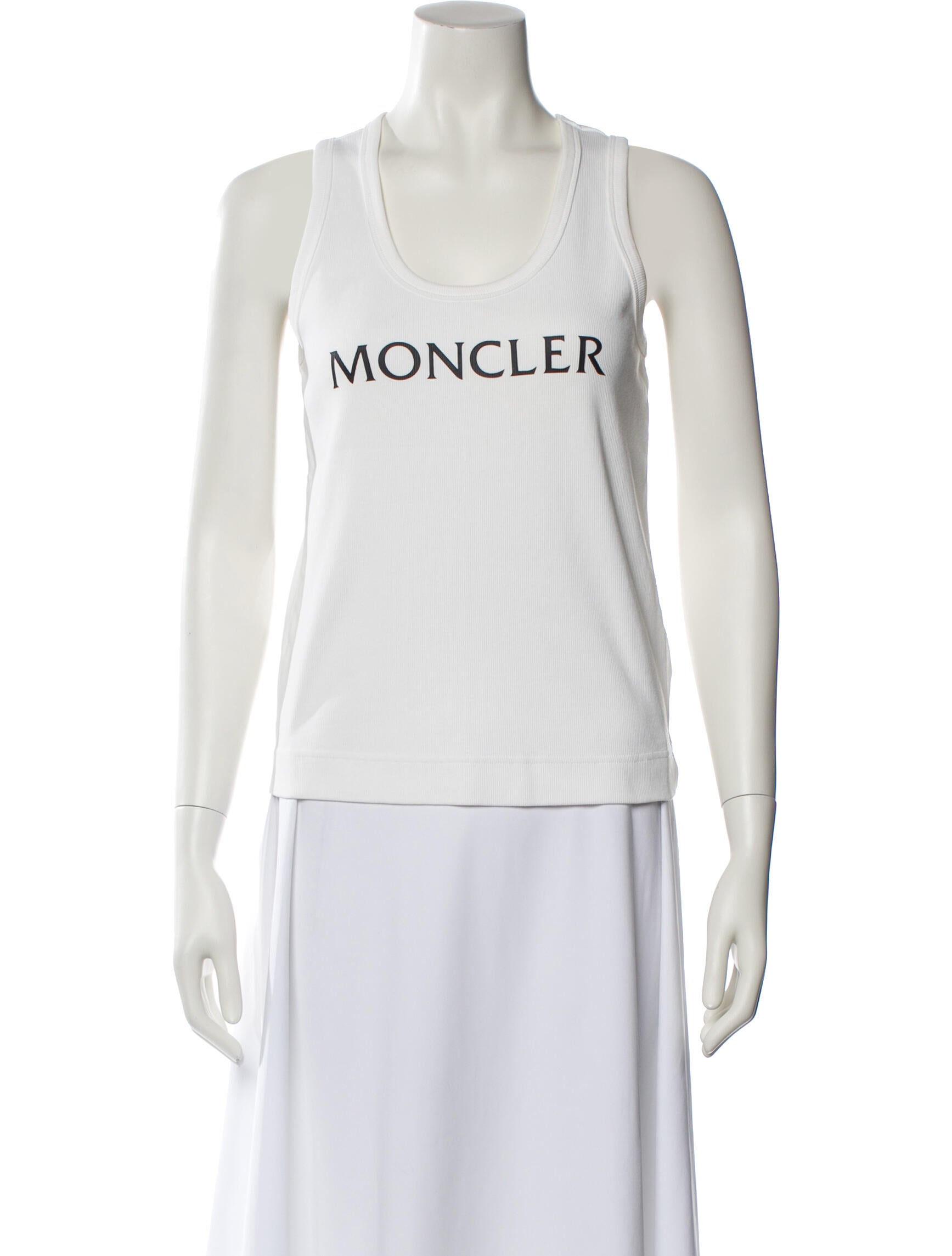 Moncler Graphic Print Scoop Neck Top