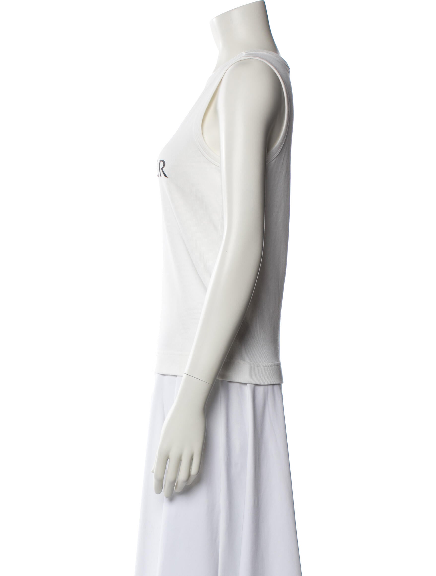 Moncler Graphic Print Scoop Neck Top