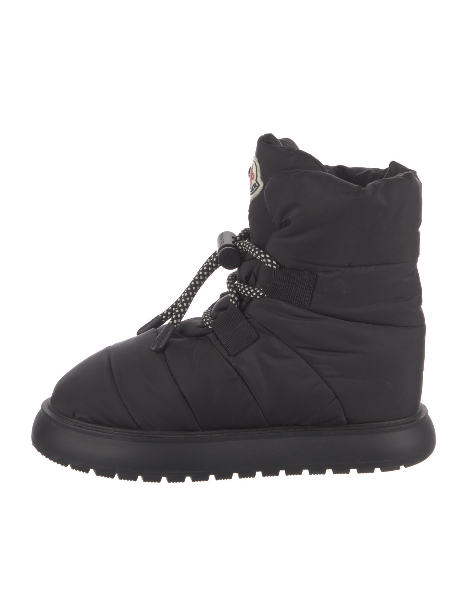 Moncler Nylon Lace-Up Boots