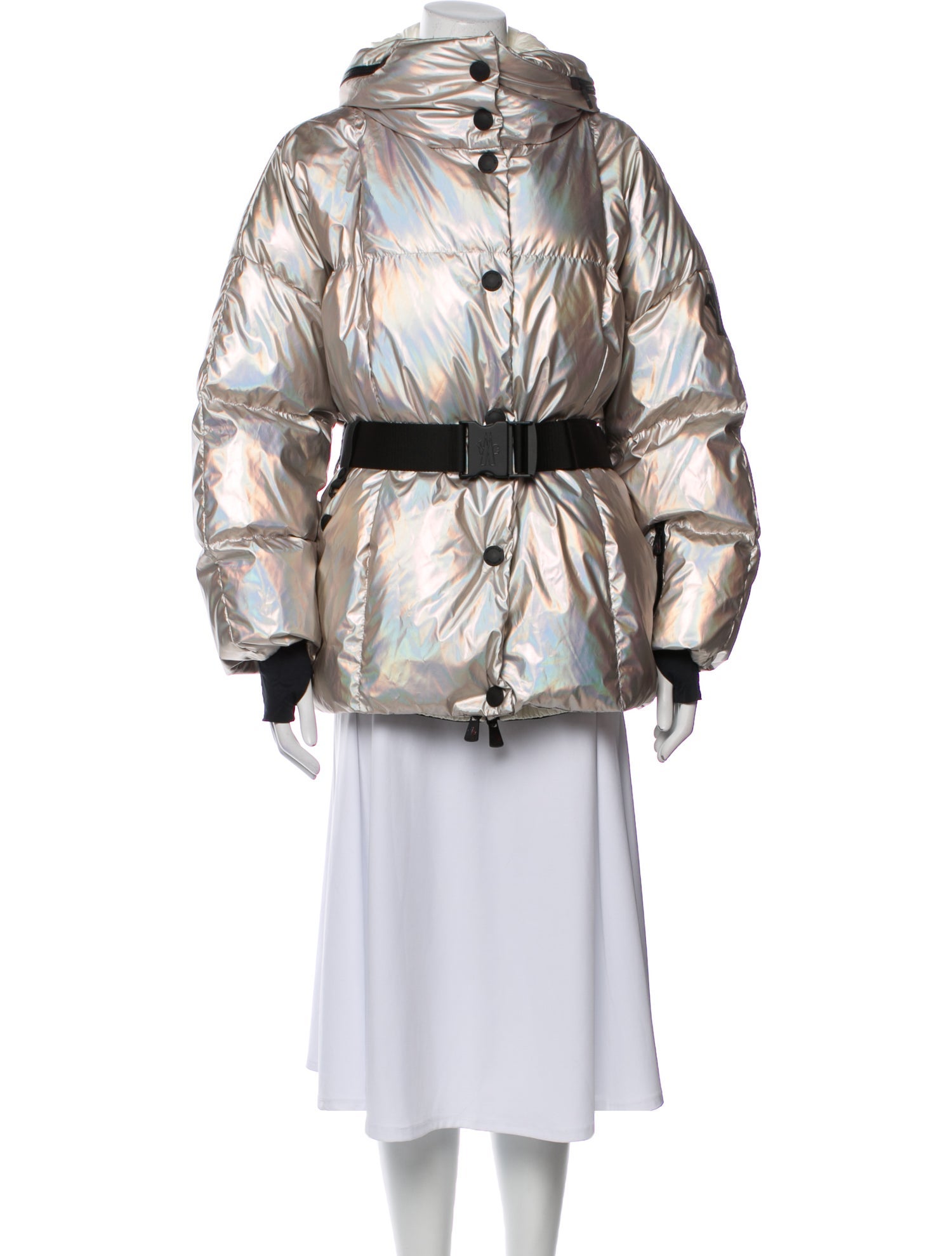 Moncler Grenoble Colorblock Pattern Down Jacket