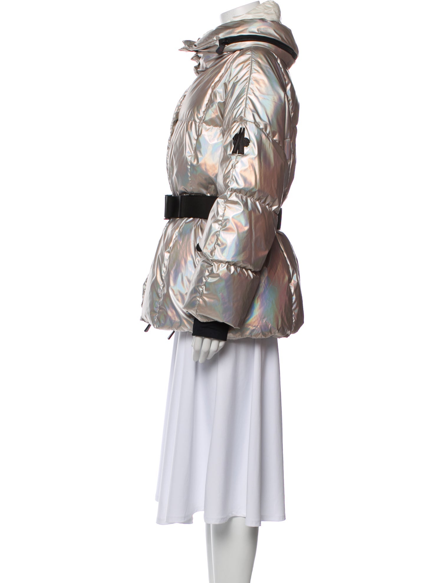 Moncler Grenoble Colorblock Pattern Down Jacket