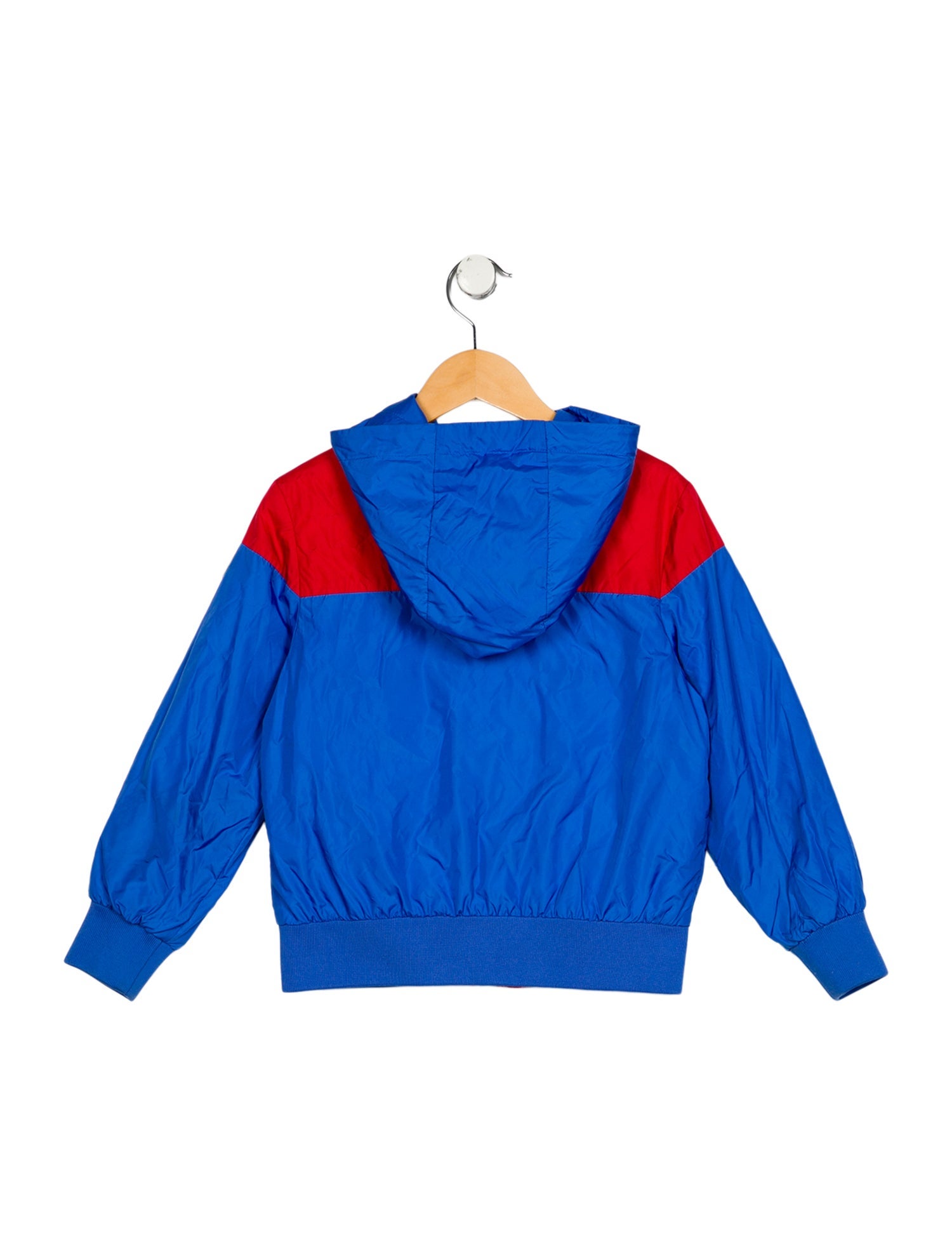 Moncler kid boys' red and blue jacket