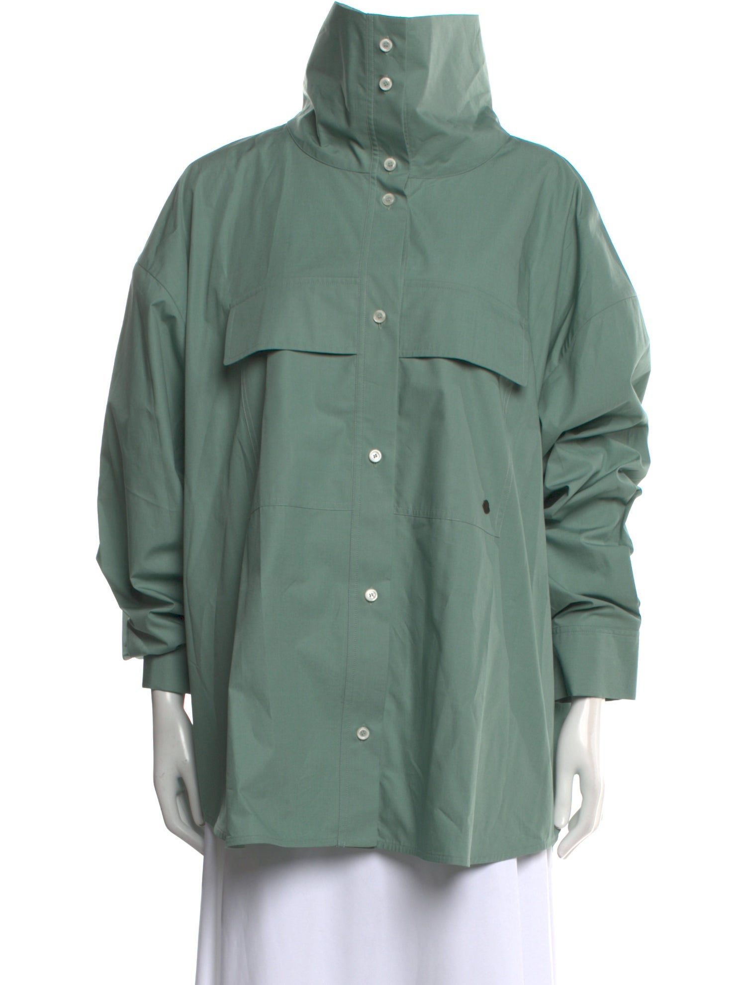 Moncler Long Sleeve Button-Up Top