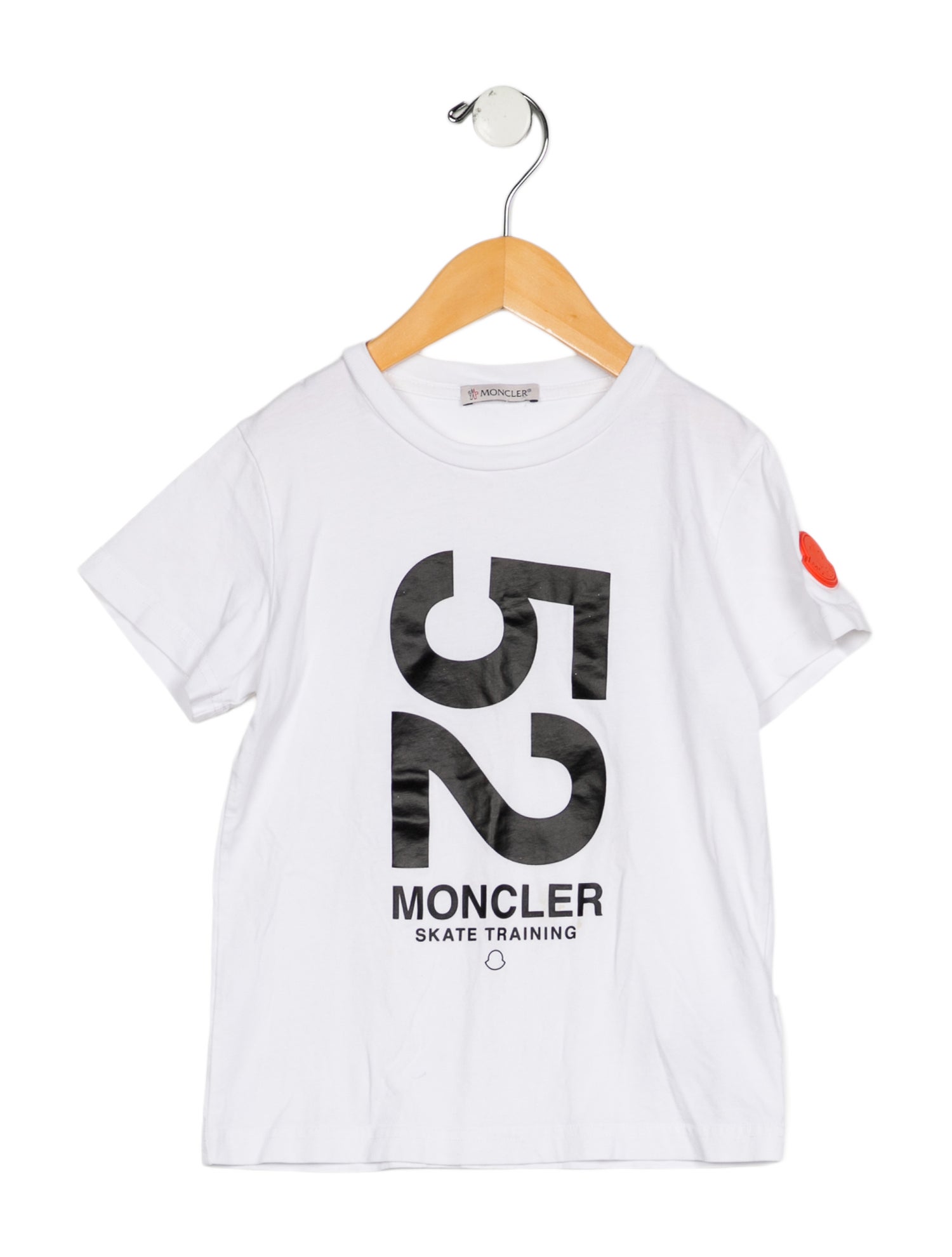 Moncler kid girls' white and black shirt
