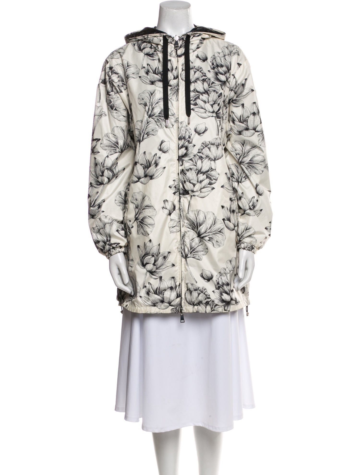 Moncler Floral Print Parka
