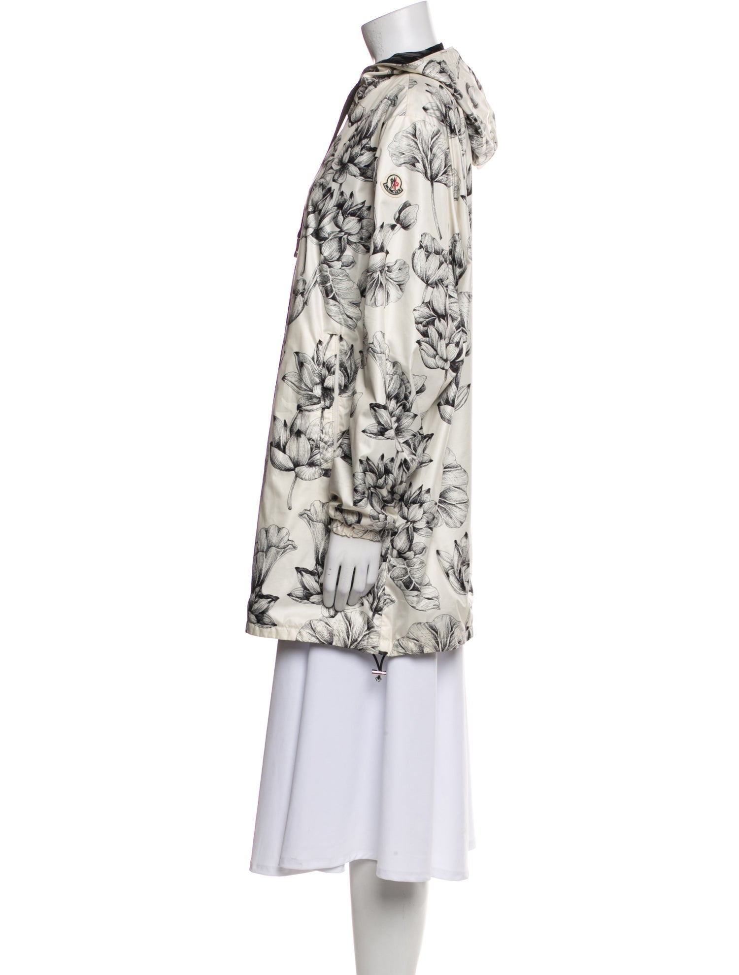 Moncler Floral Print Parka