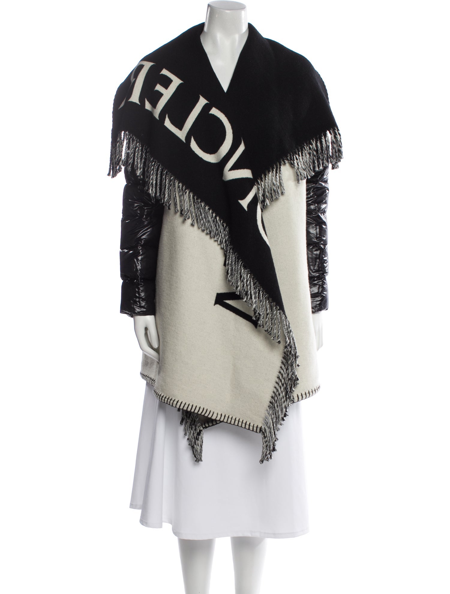 Moncler Virgin Wool Printed Down Jacket