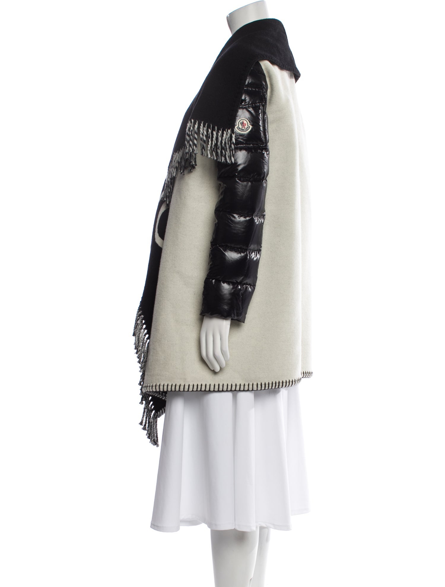 Moncler Virgin Wool Printed Down Jacket