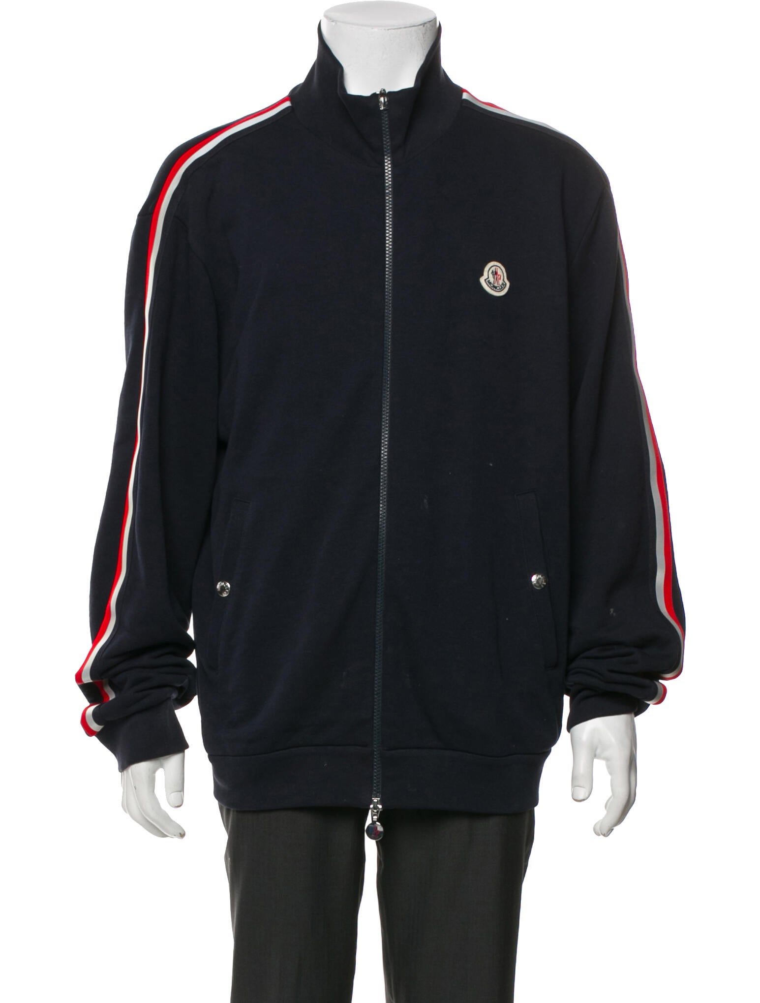 Moncler Striped Bomber Jacket