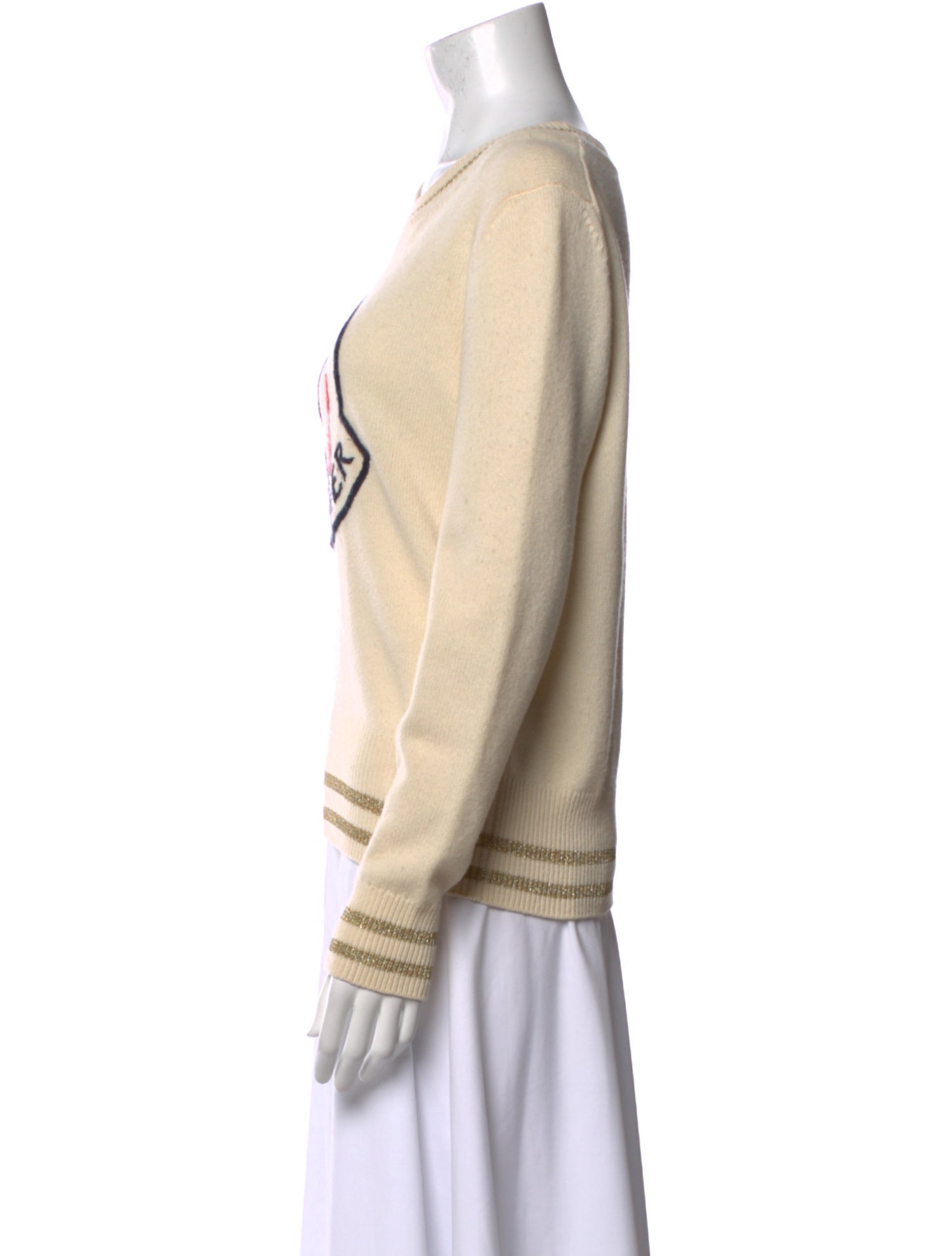 Moncler Virgin Wool Graphic Print Sweater