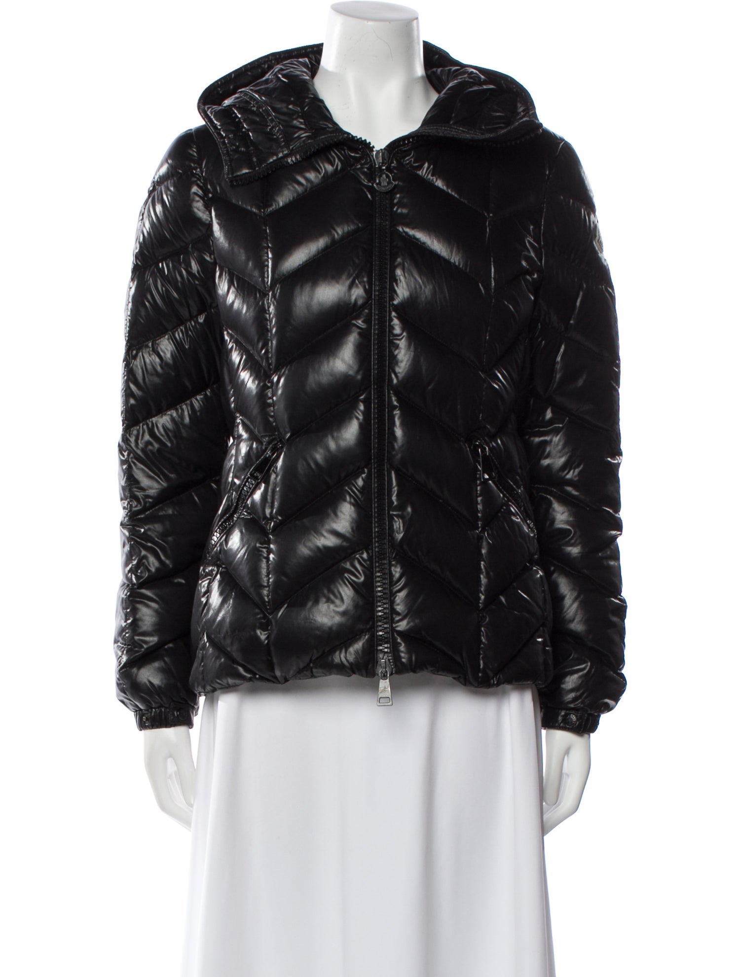 Moncler Nylon Faux Fur Jacket