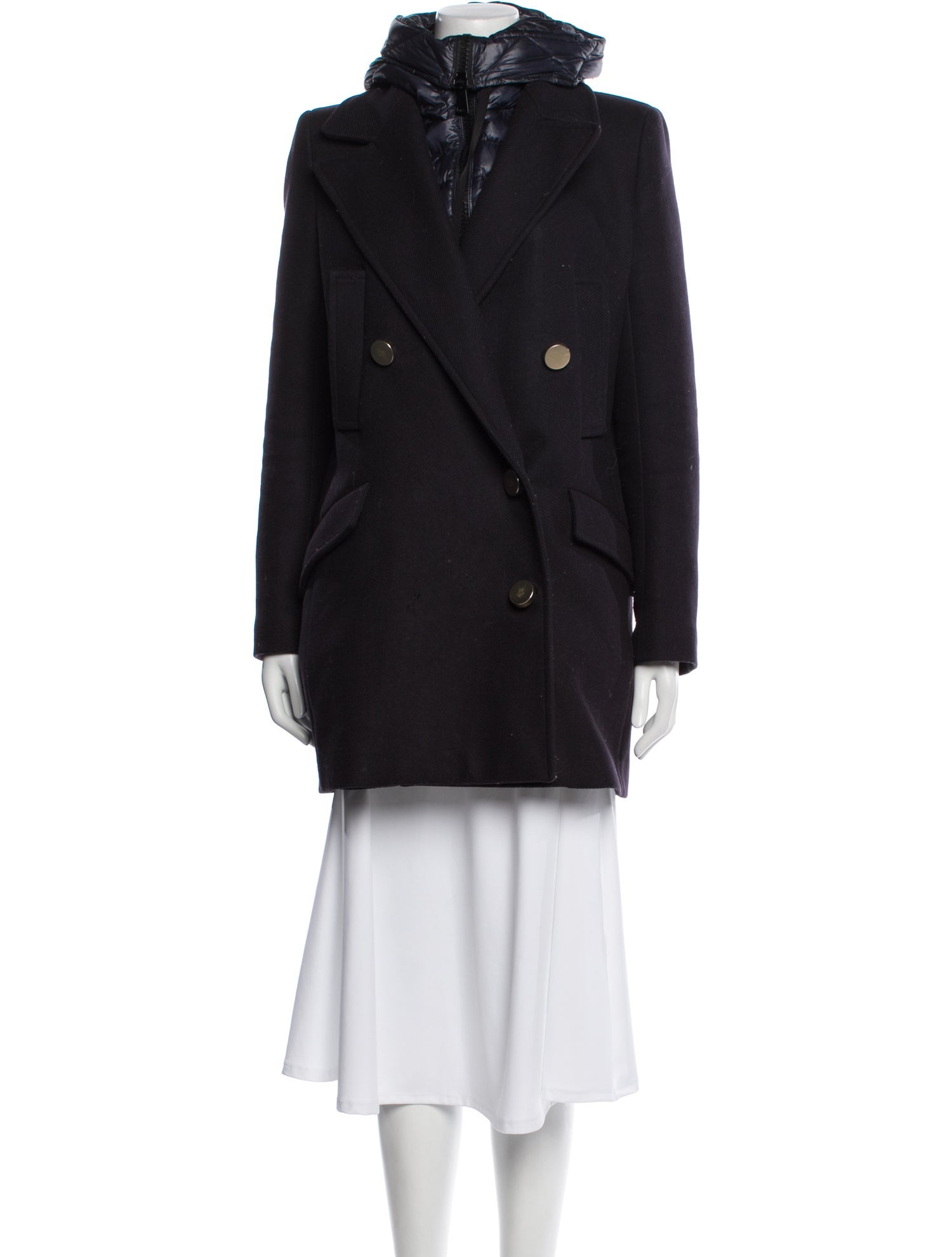 Moncler Virgin Wool Peacoat