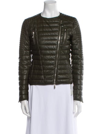 Moncler Leather Evening Jacket