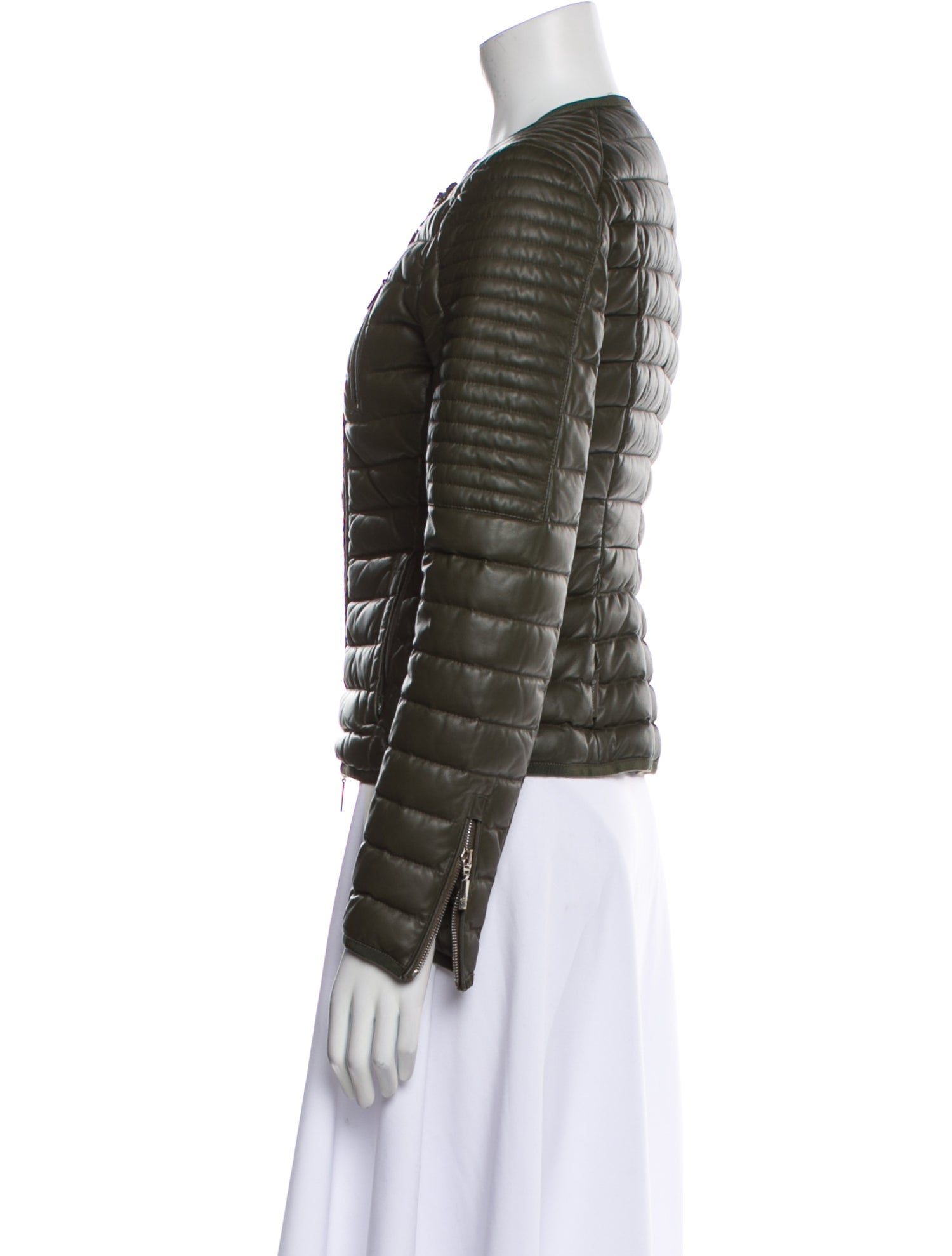 Moncler Leather Evening Jacket