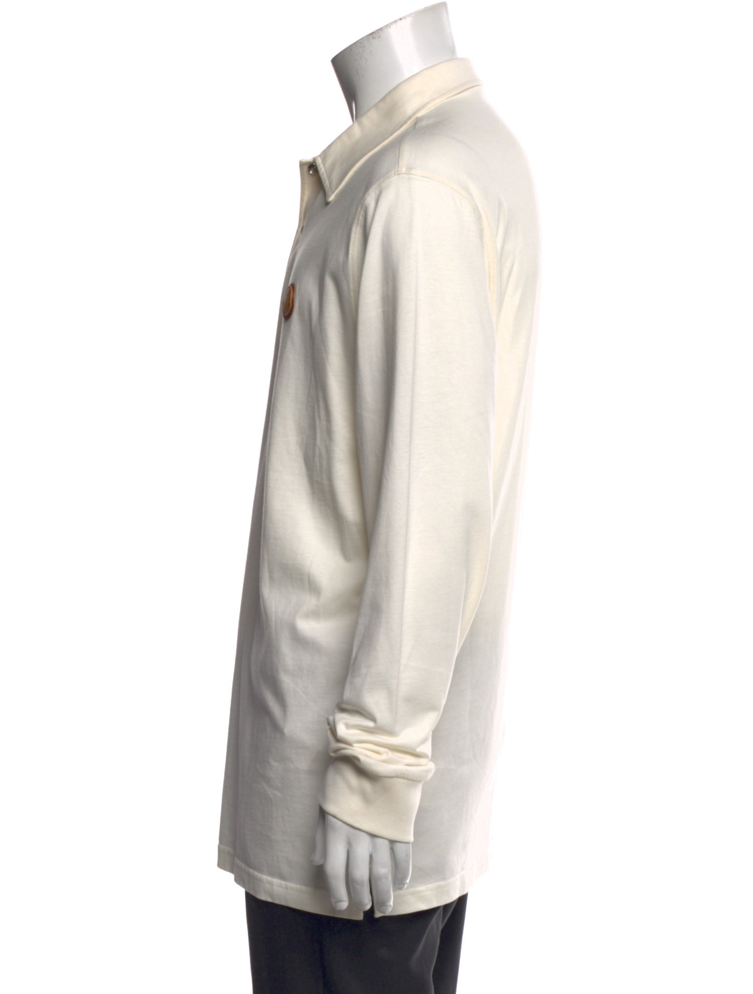 Moncler Graphic Print Mock Neck Polo Sweater