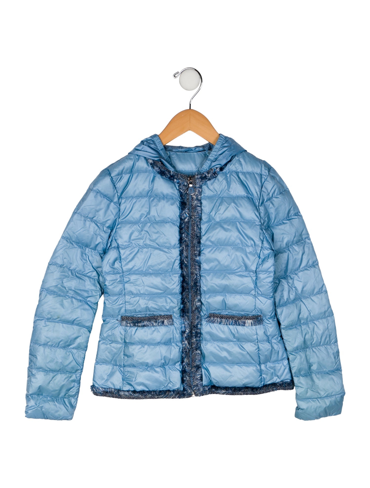 Moncler Girls' Solid Down Coat
