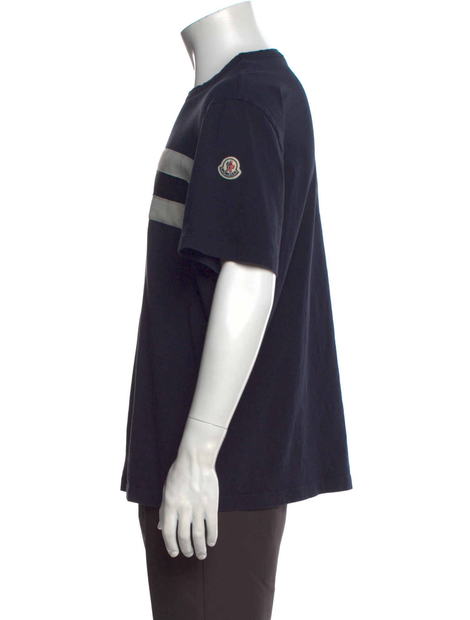 Moncler Colorblock Pattern Crew Neck T-Shirt