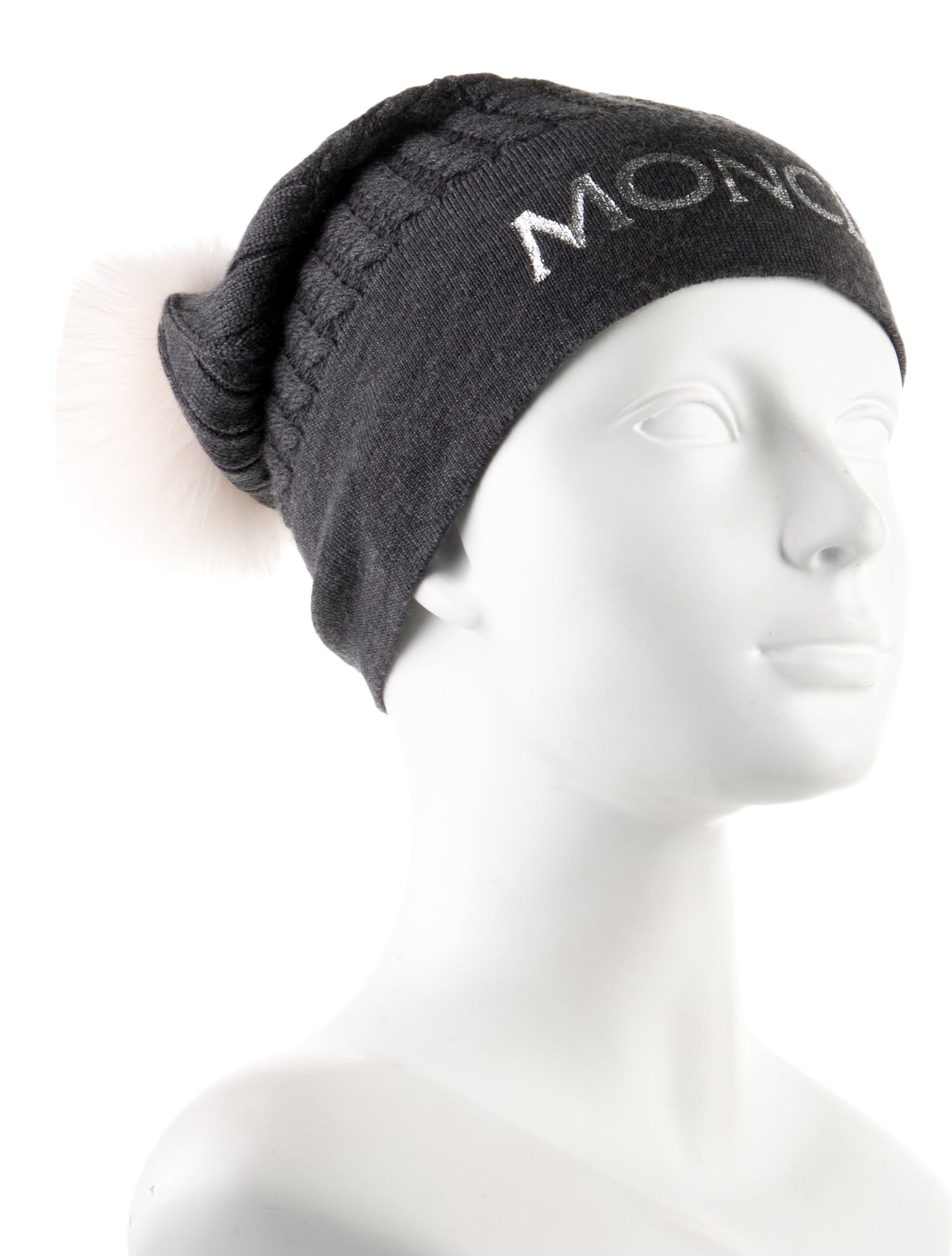 Moncler Wool Beanie With Pom Pom
