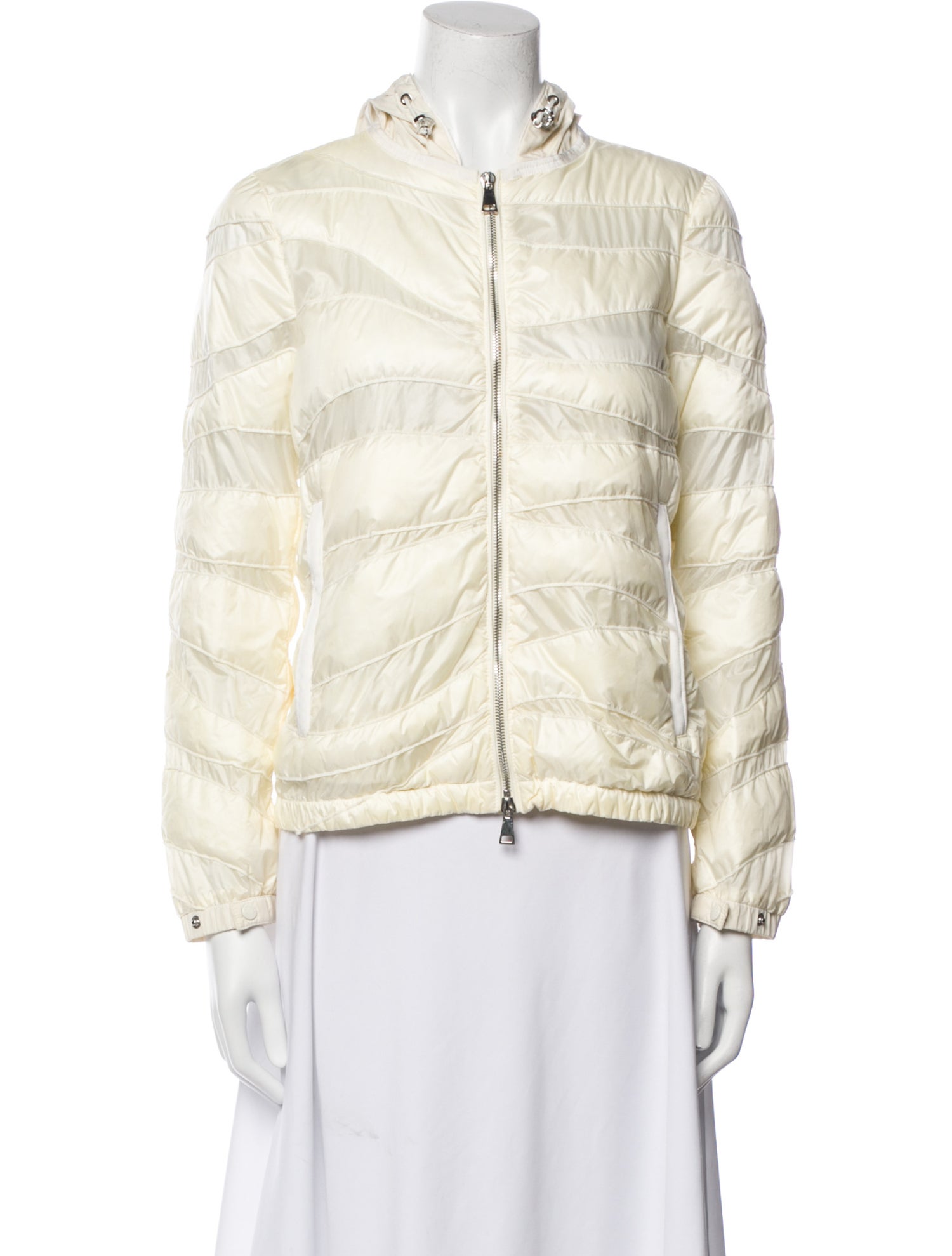 Moncler Nylon Printed Down Jacket
