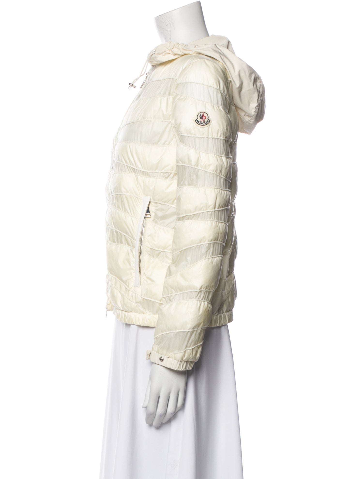 Moncler Nylon Printed Down Jacket