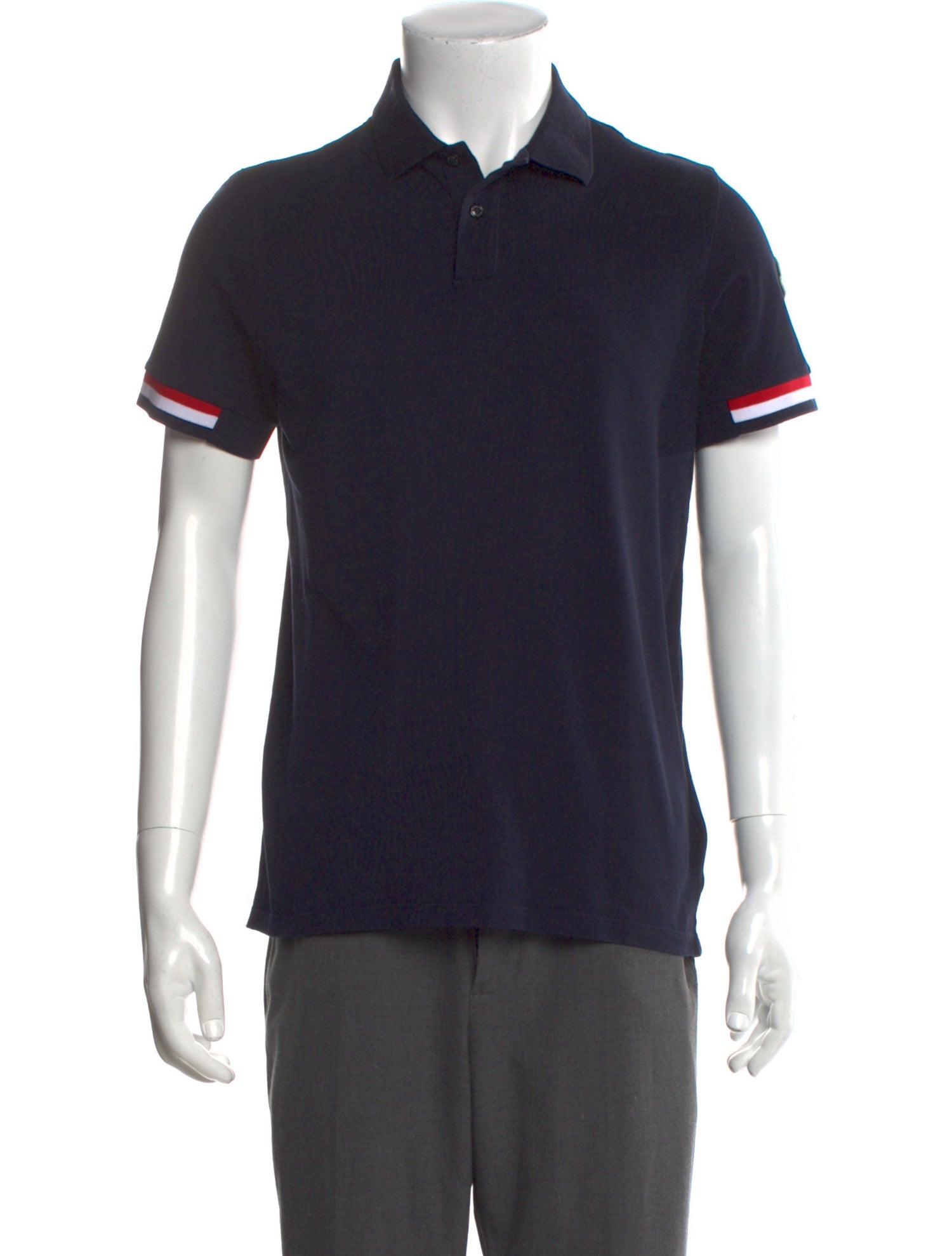 Moncler Crew Neck Short Sleeve Polo Shirt