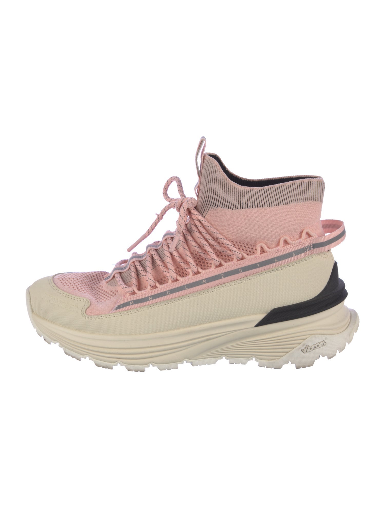 Moncler Colorblock Pattern Wedge Sneakers