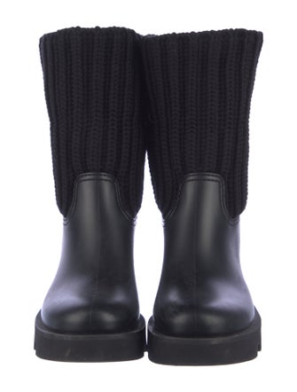 Moncler Leather Rain Boots