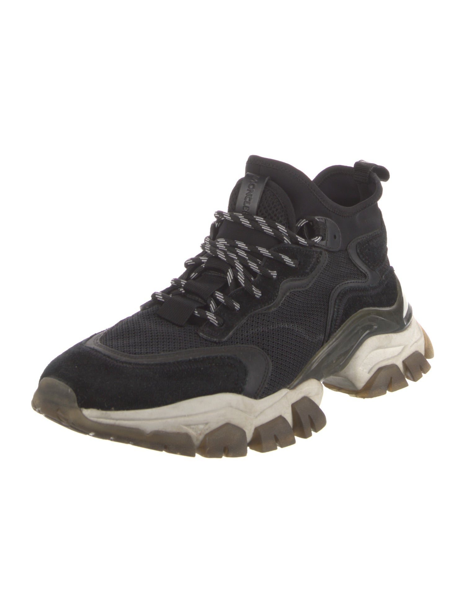 Moncler Suede Mesh Accents Sneakers
