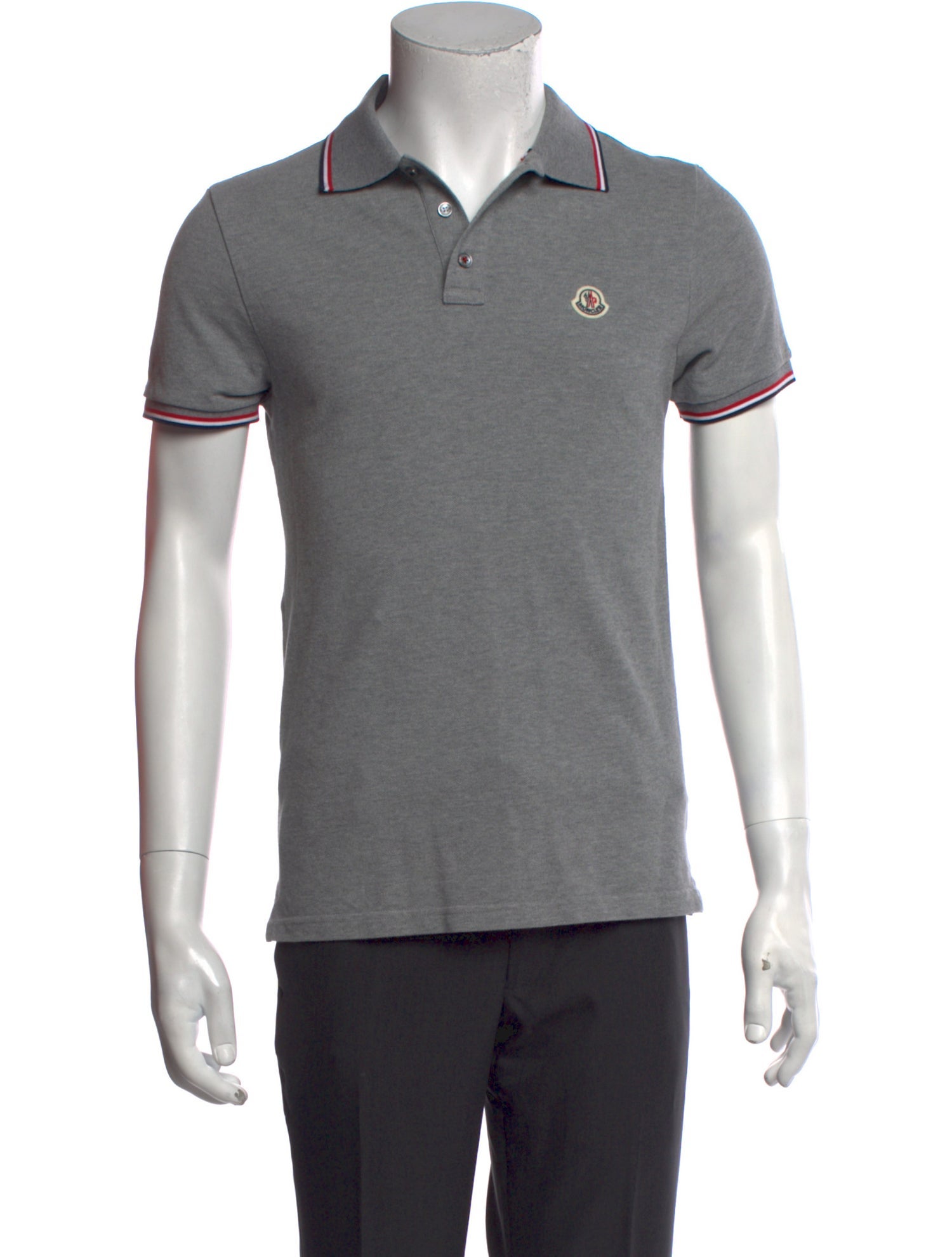Moncler Crew Neck Short Sleeve Polo Shirt