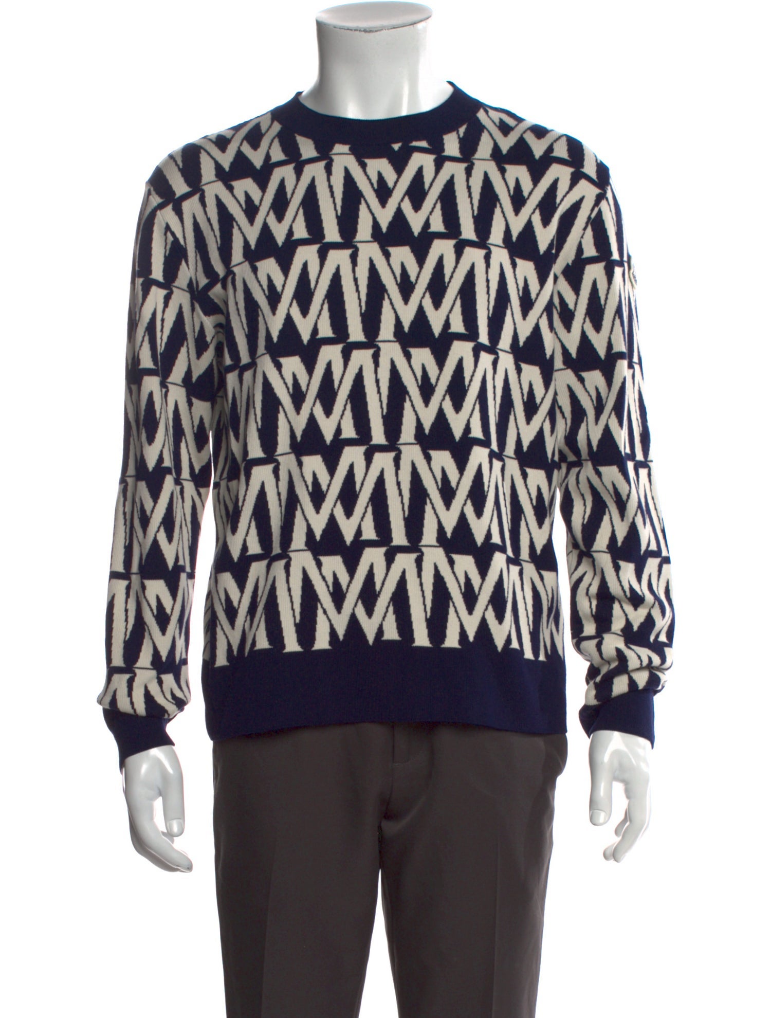 Moncler Printed Crew Neck Pullover