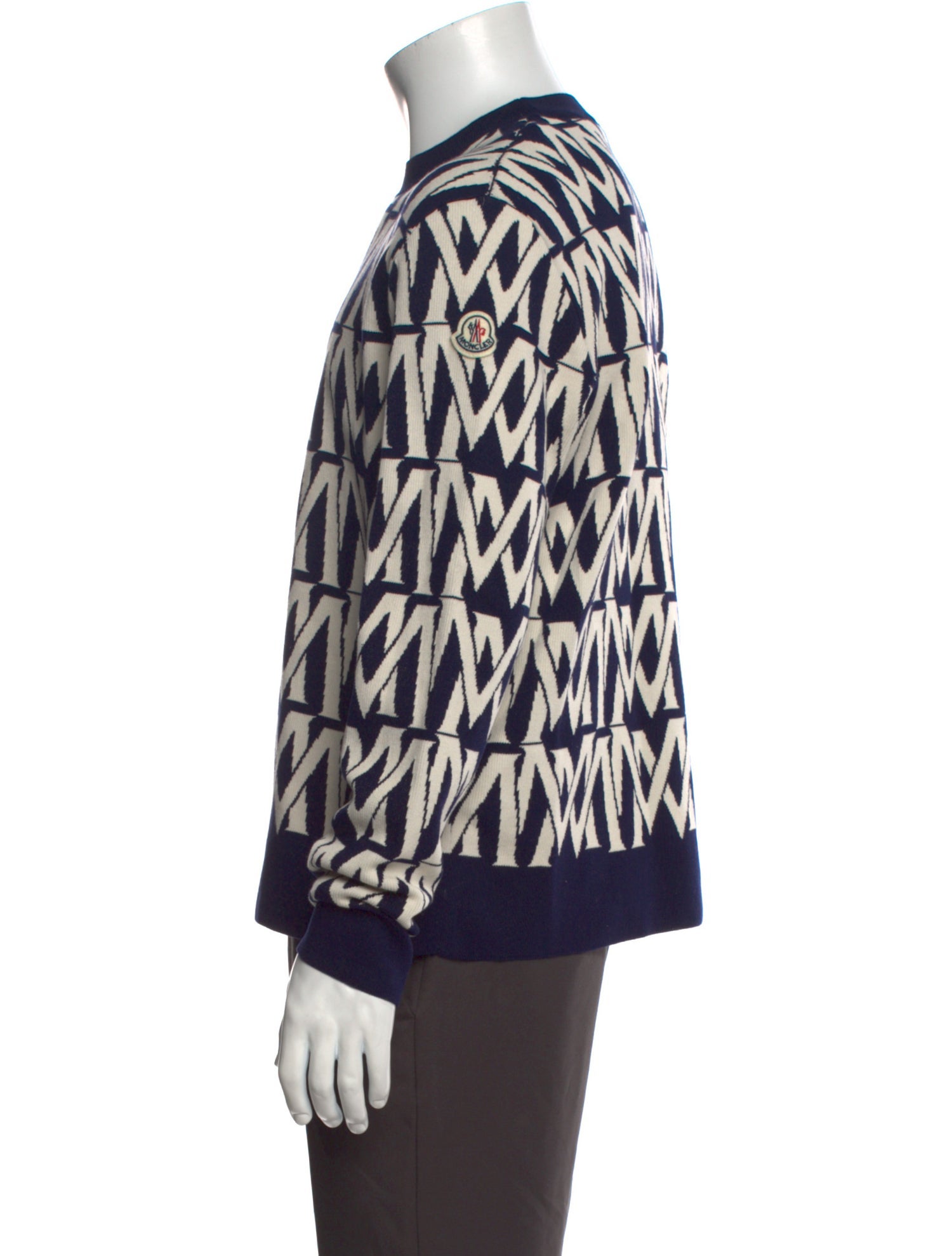 Moncler Printed Crew Neck Pullover