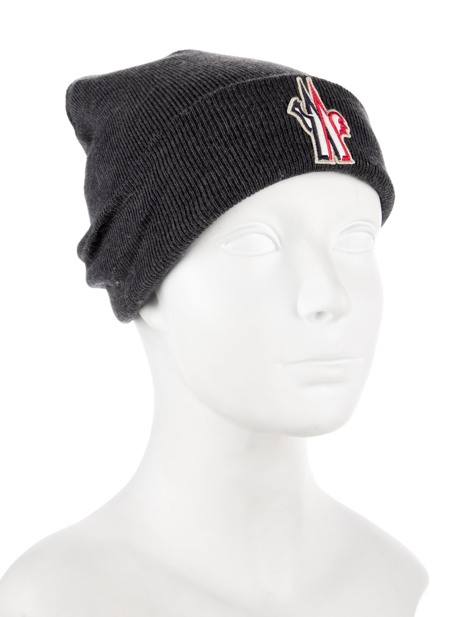 Moncler Grenoble Embroidered Wool Knit Beanie w/Tags
