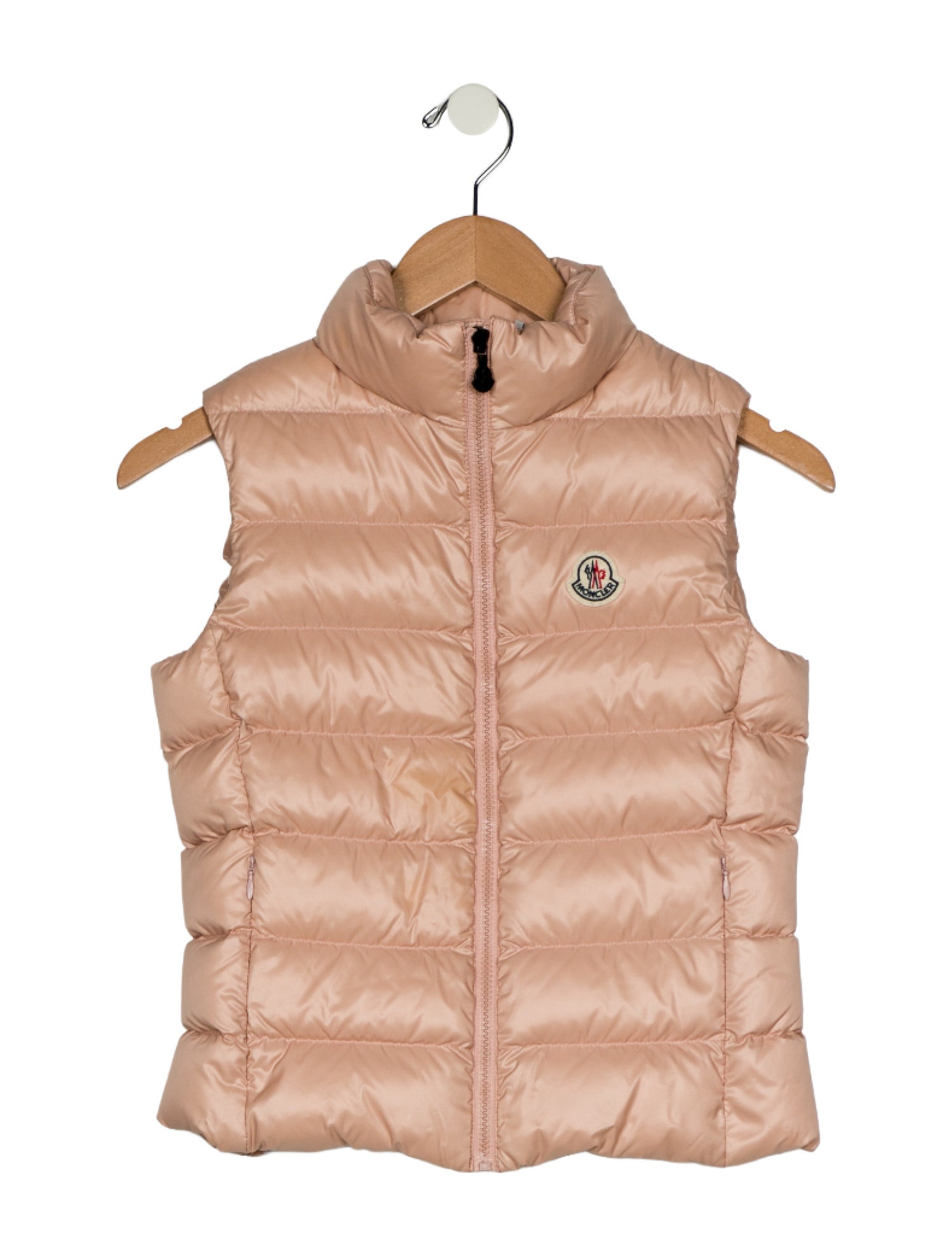Moncler Pink Puffer Zip up Vest