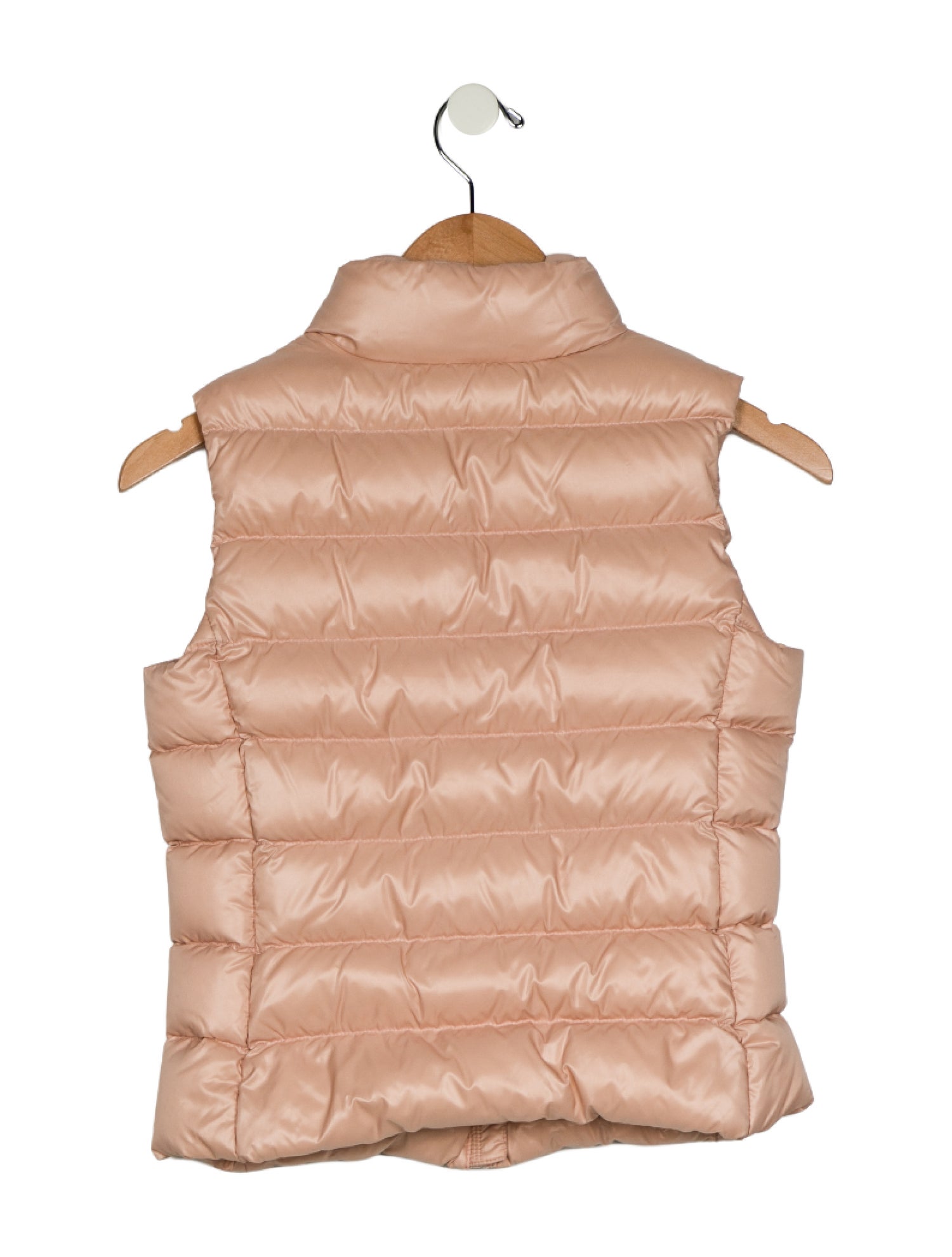 Moncler Pink Puffer Zip up Vest