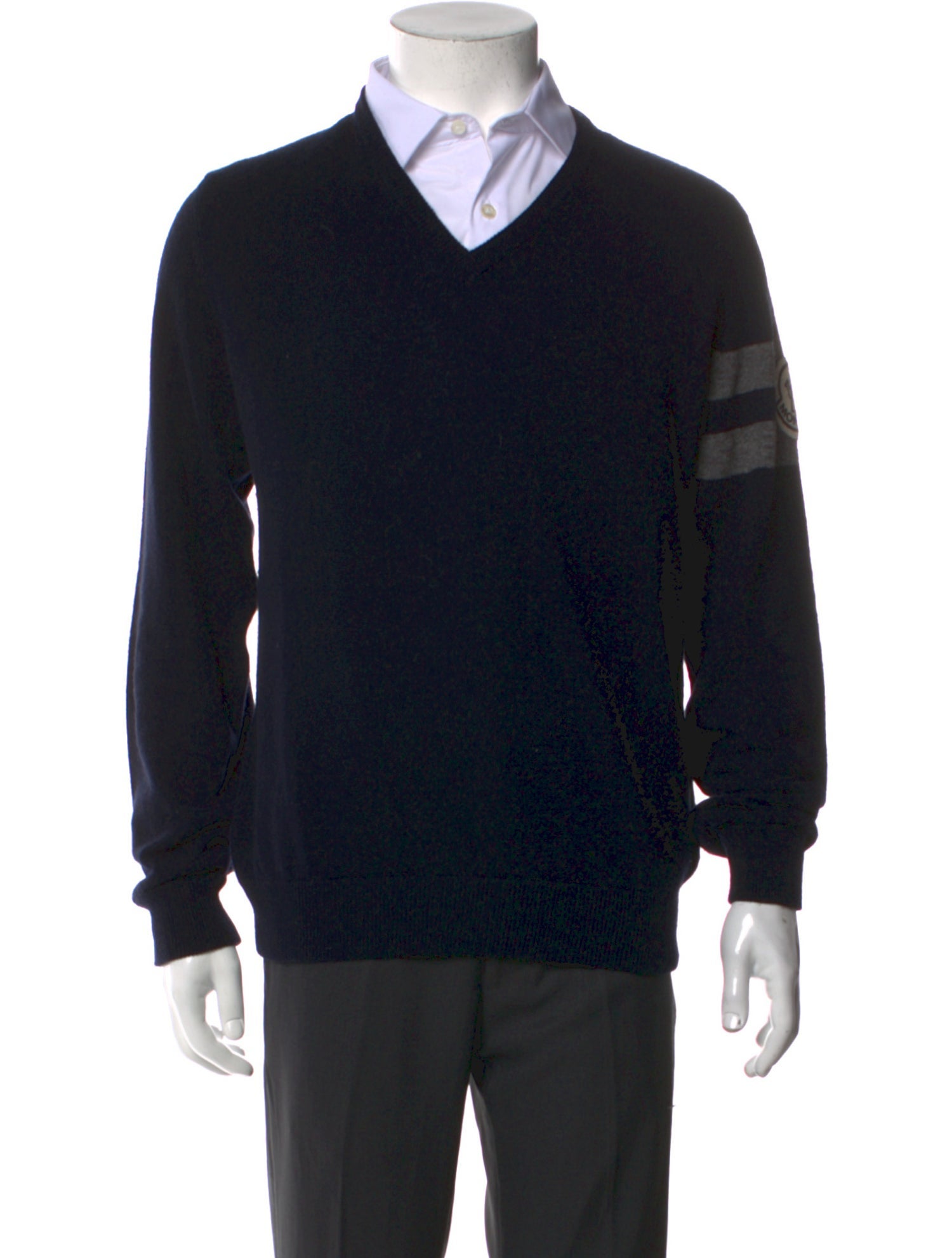 Moncler Virgin Wool V-Neck Pullover