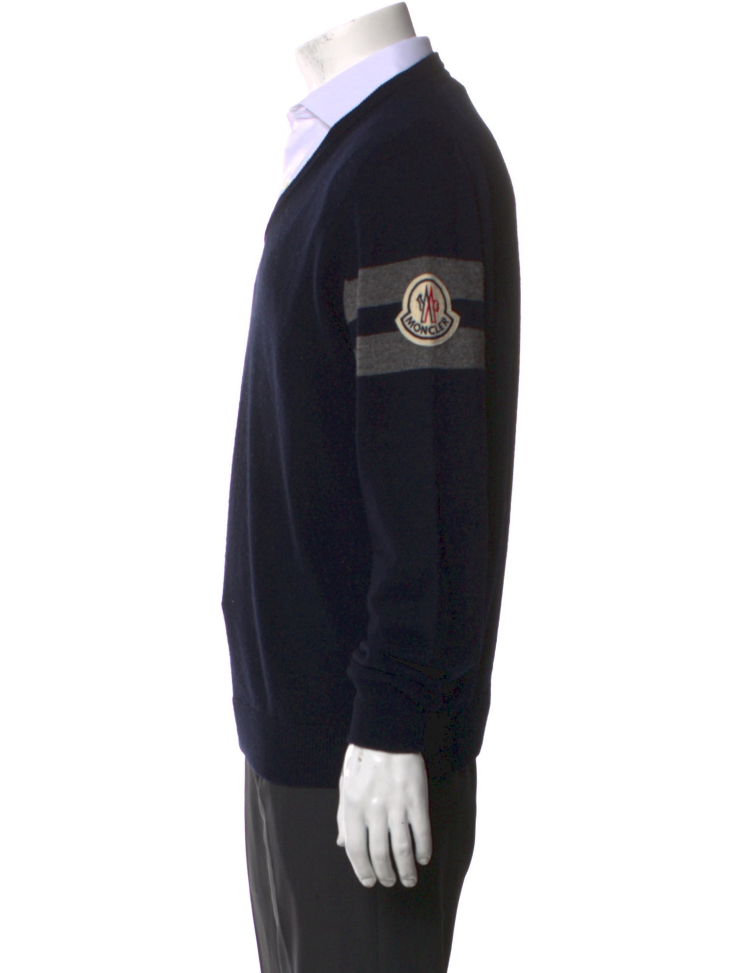 Moncler Virgin Wool V-Neck Pullover
