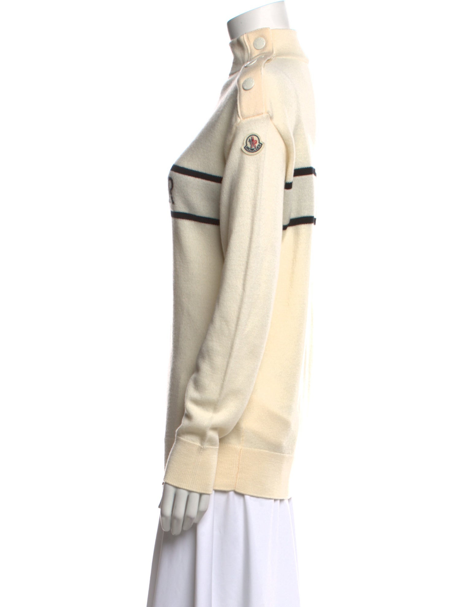 Moncler Virgin Wool Graphic Print Sweater