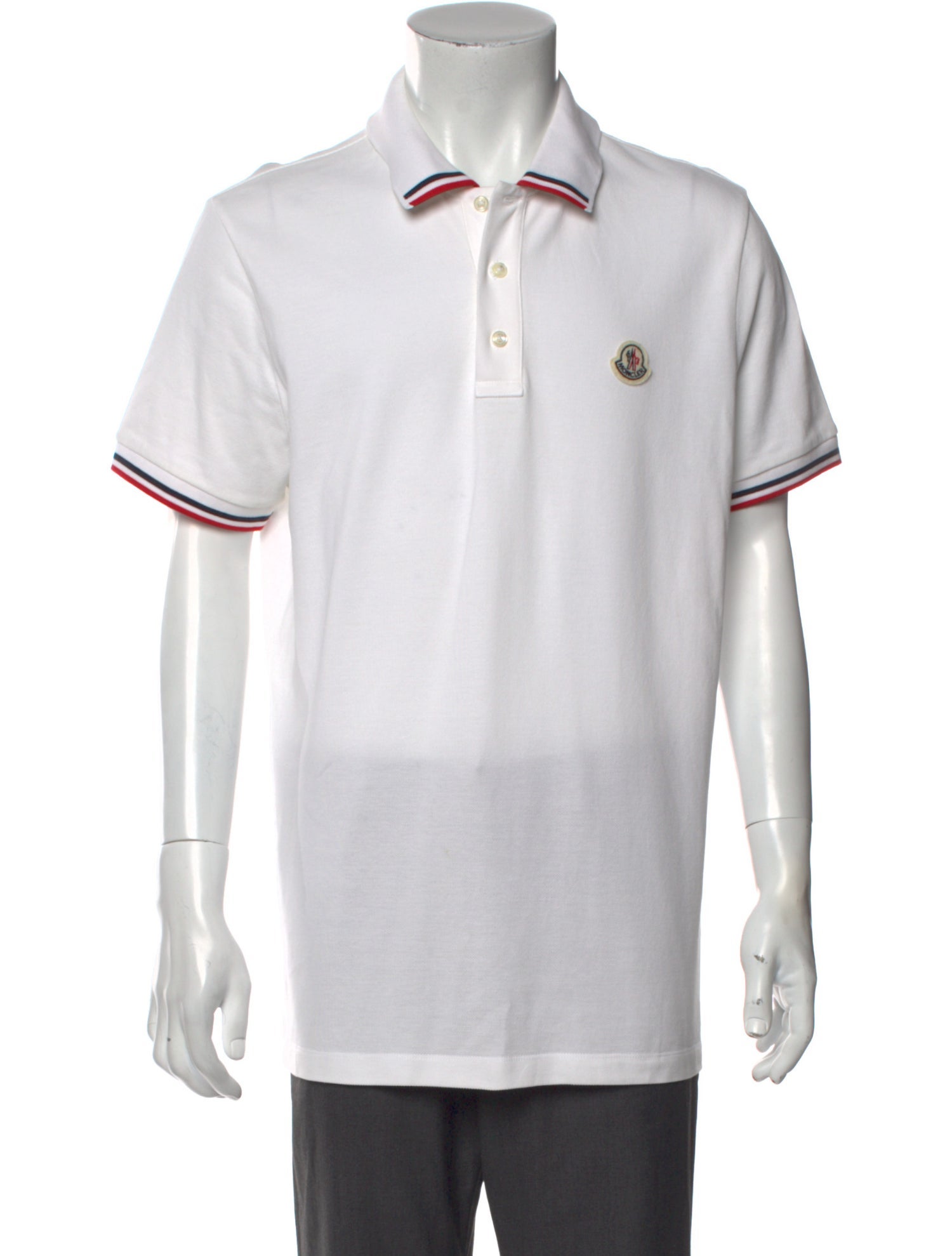 Moncler Crew Neck Short Sleeve Polo Shirt
