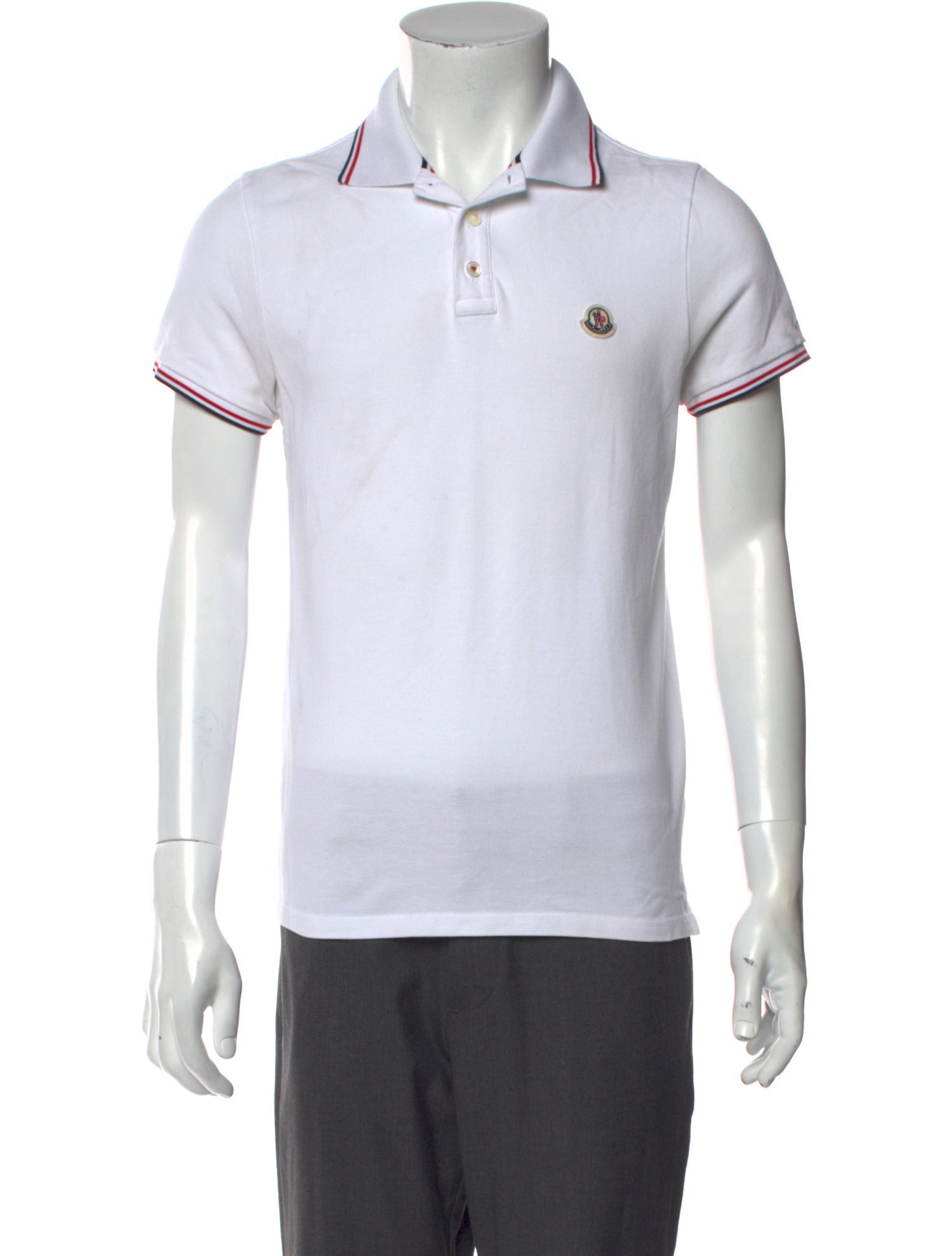 Moncler Crew Neck Long Sleeve Polo Shirt