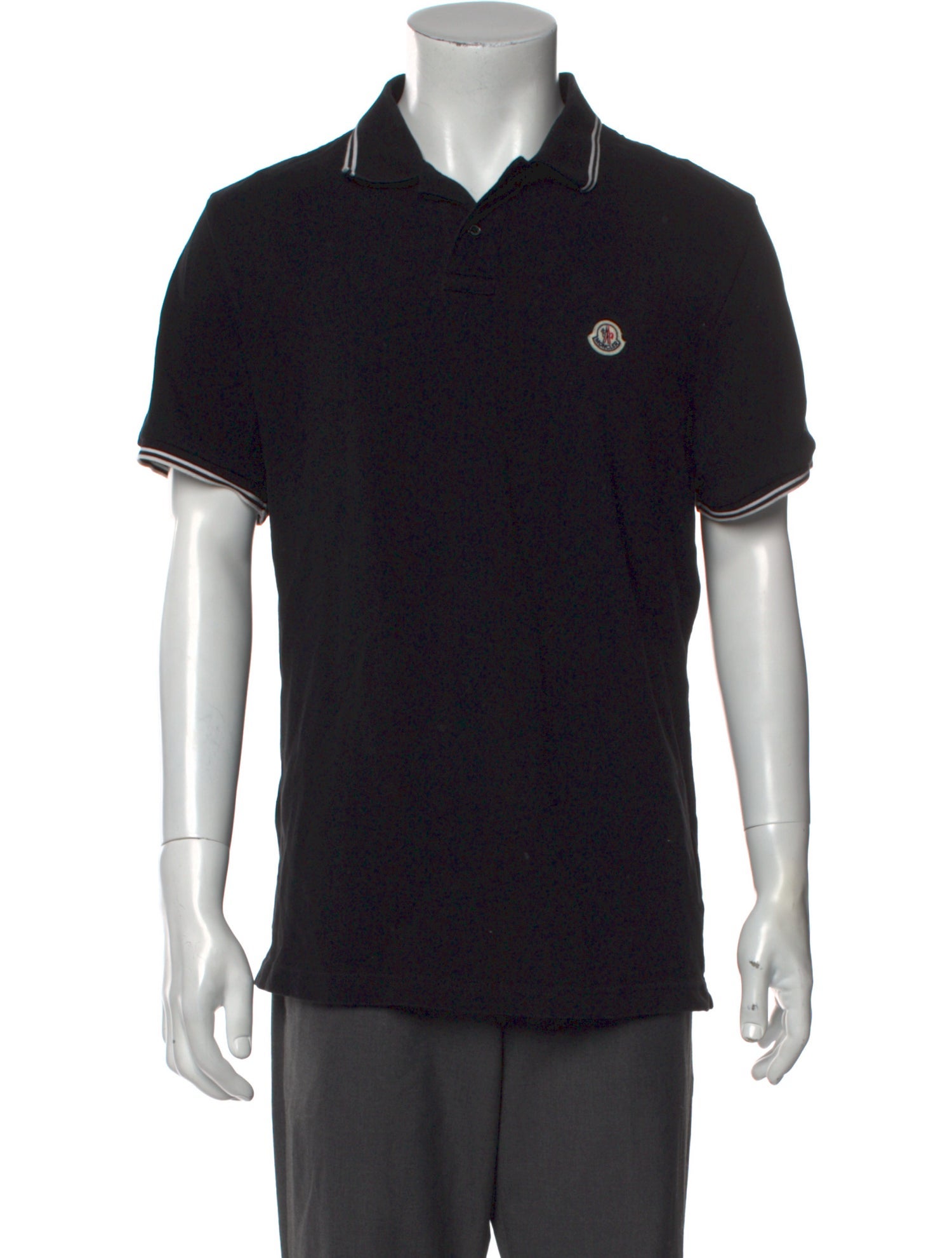 Moncler Signature Logo Collar Polo Shirt
