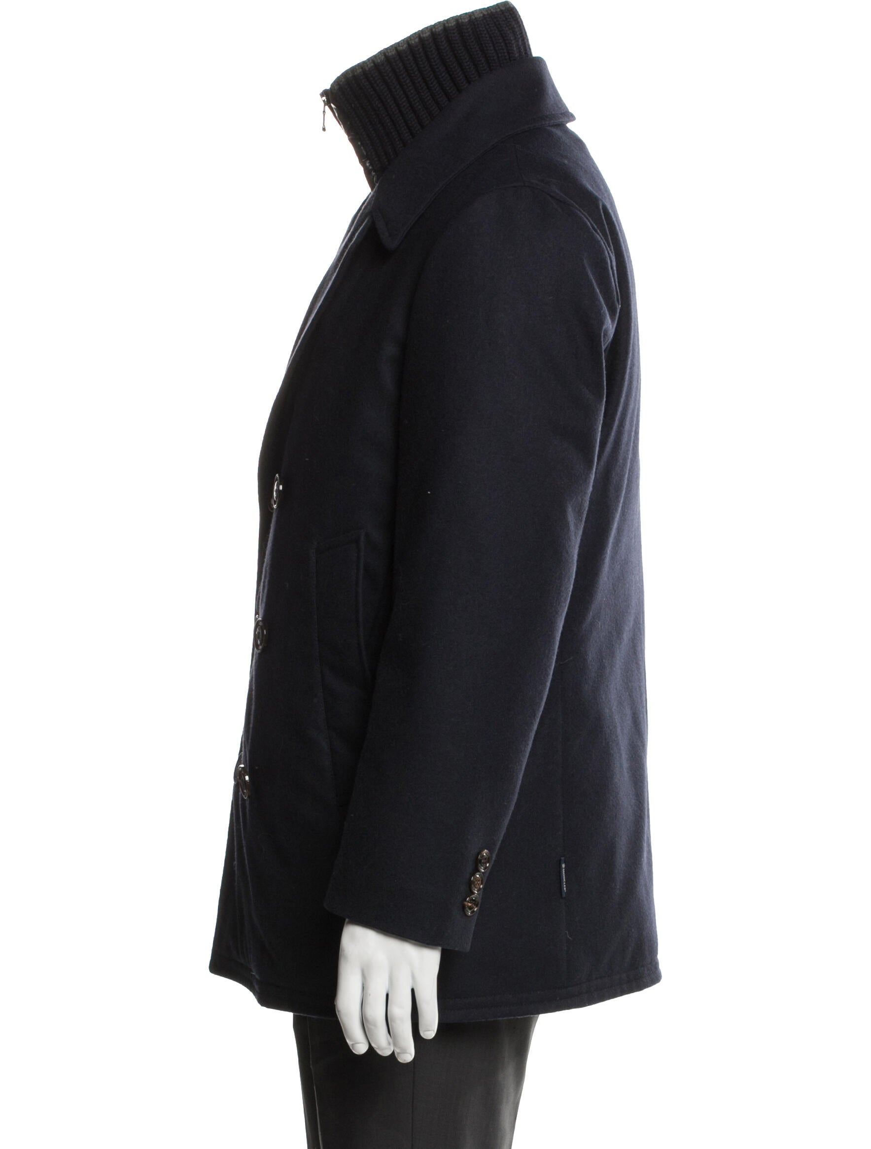 Moncler Giverville Wool Peacoat