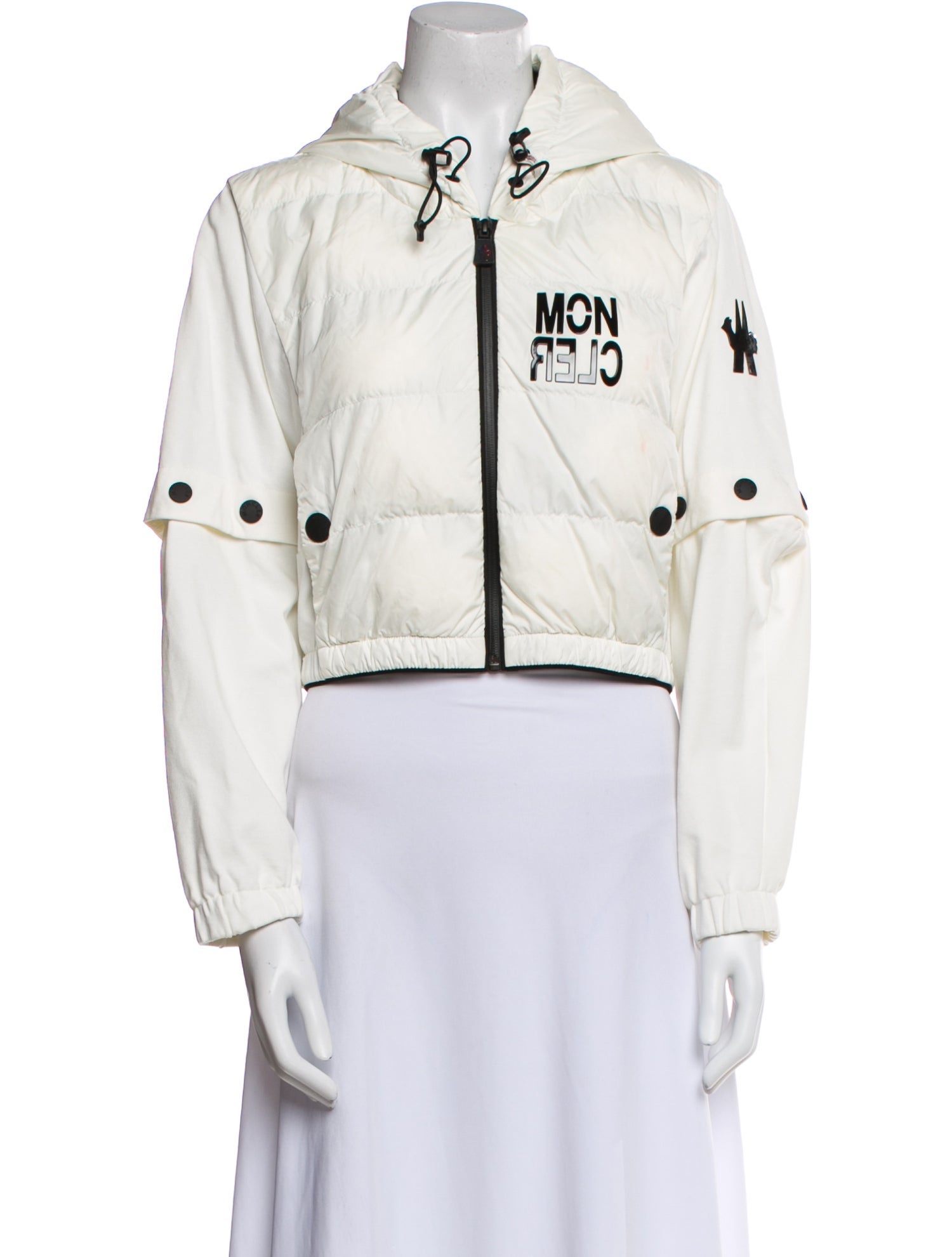Moncler Grenoble Maglia Graphic Print Down Jacket